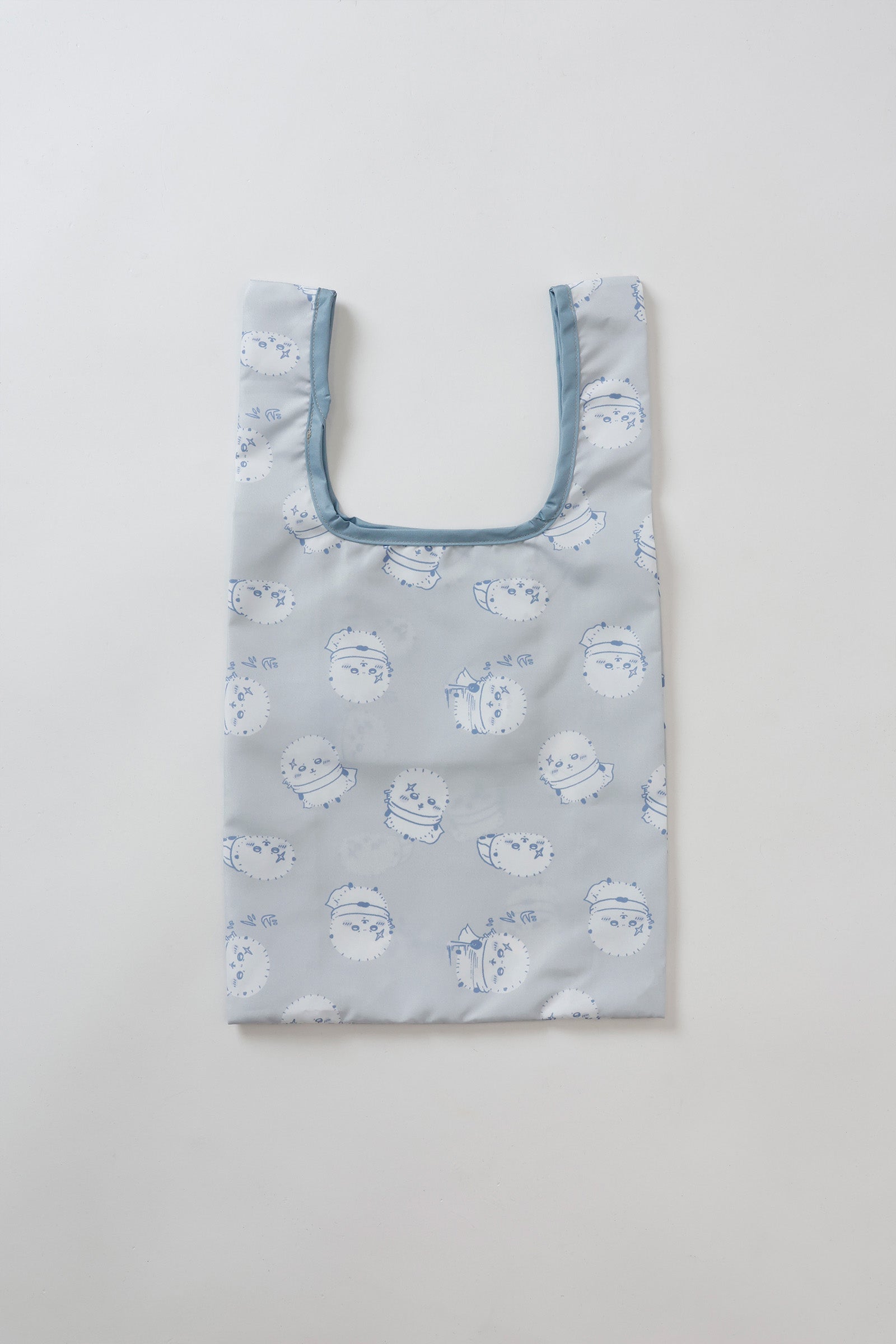 ちいかわ エコバッグ ラッコ総柄 グレー