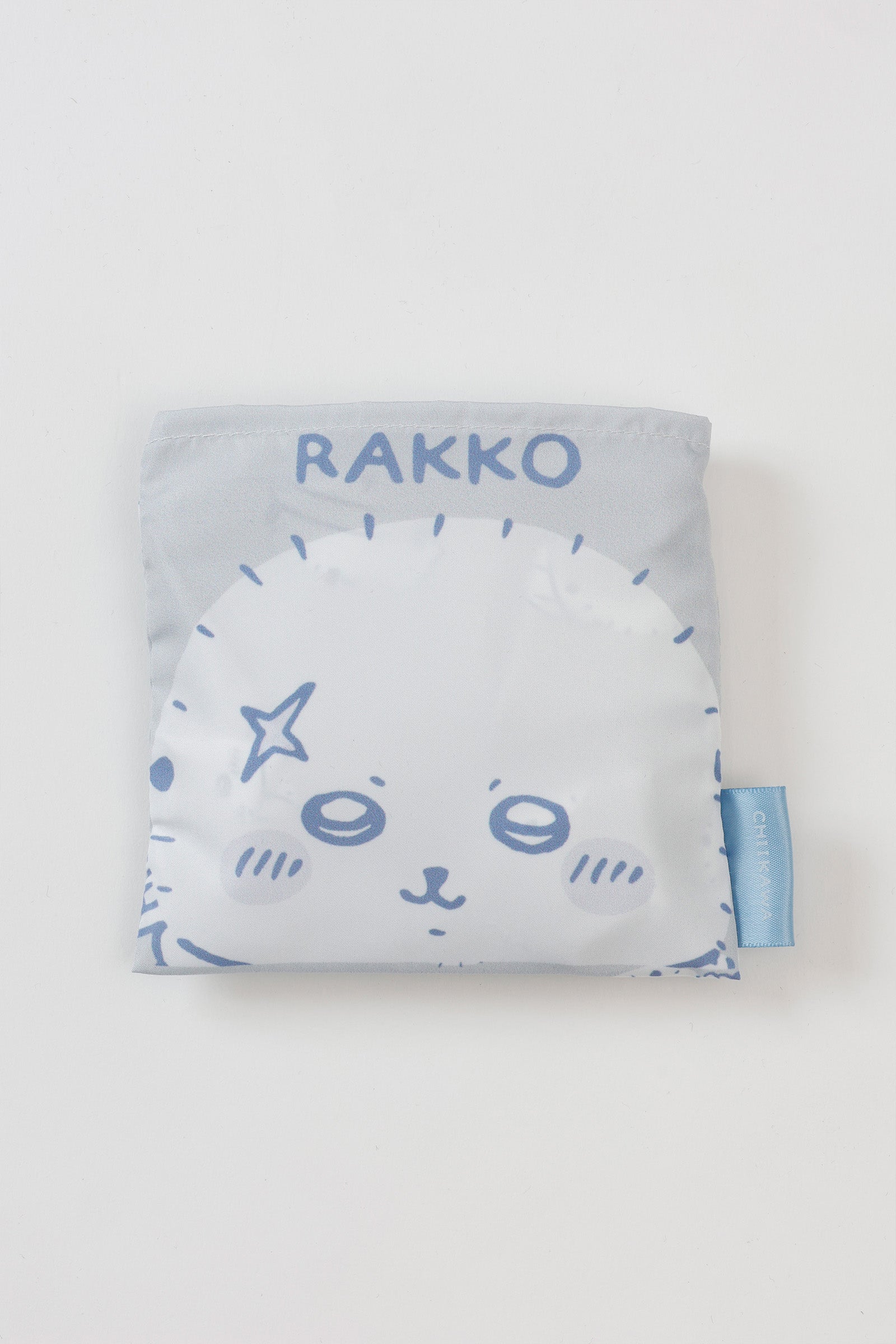 ちいかわ エコバッグ ラッコ総柄 グレー