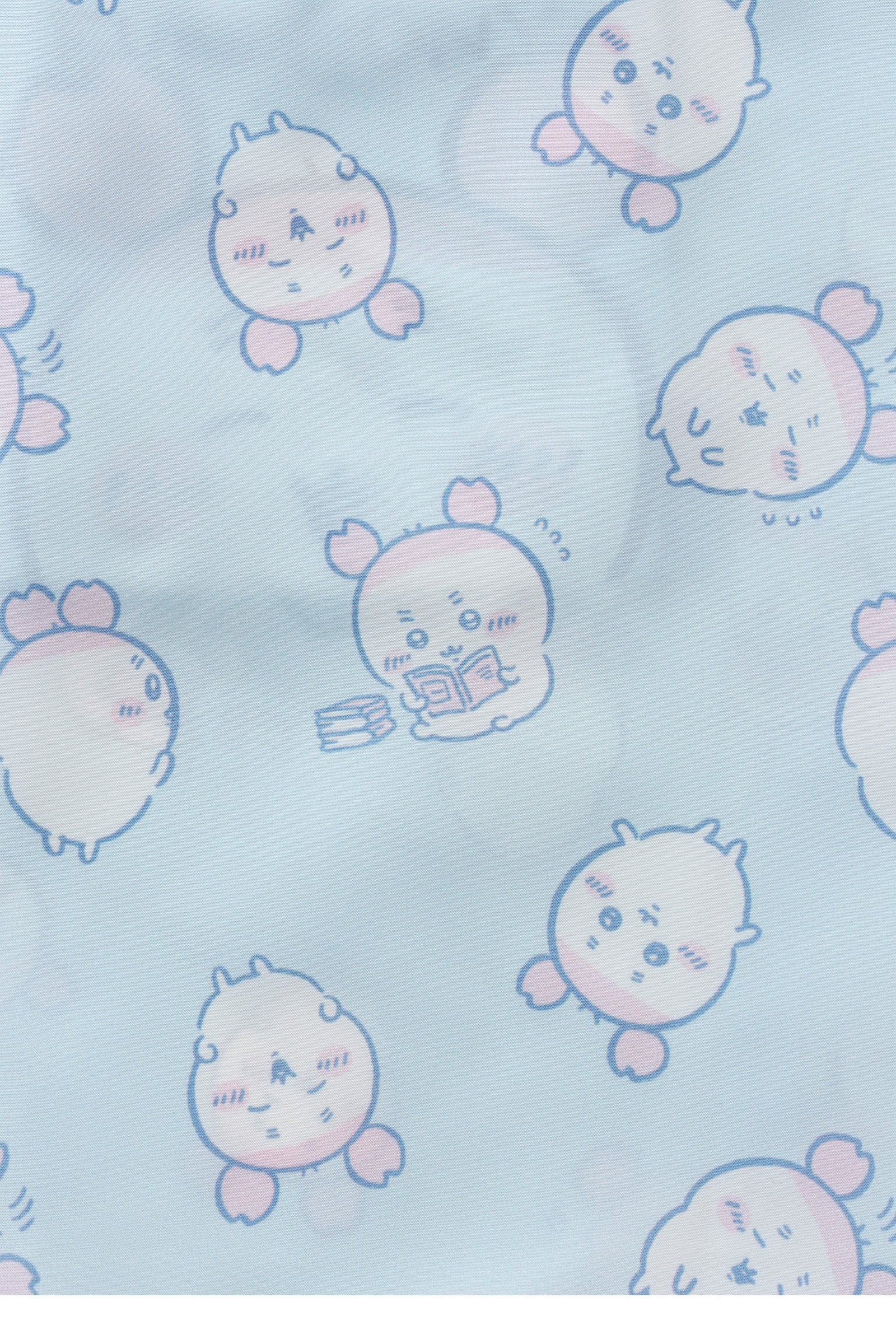 ちいかわ エコバッグ 古本屋総柄 ペールブルー