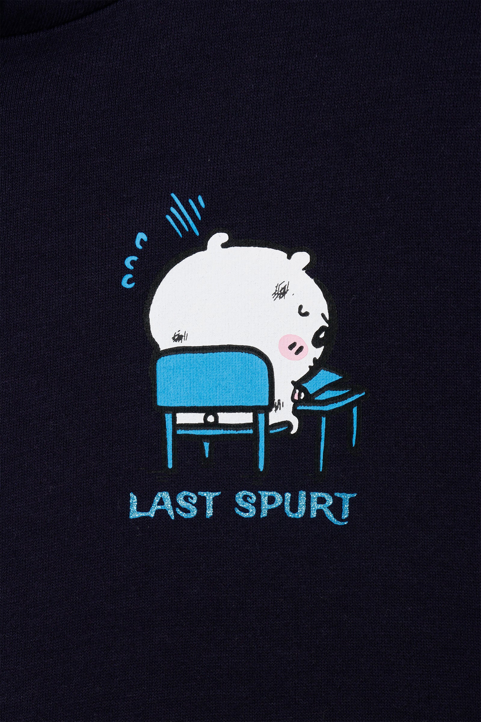 ちいかわ ZIPパーカー 試験だ ネイビー