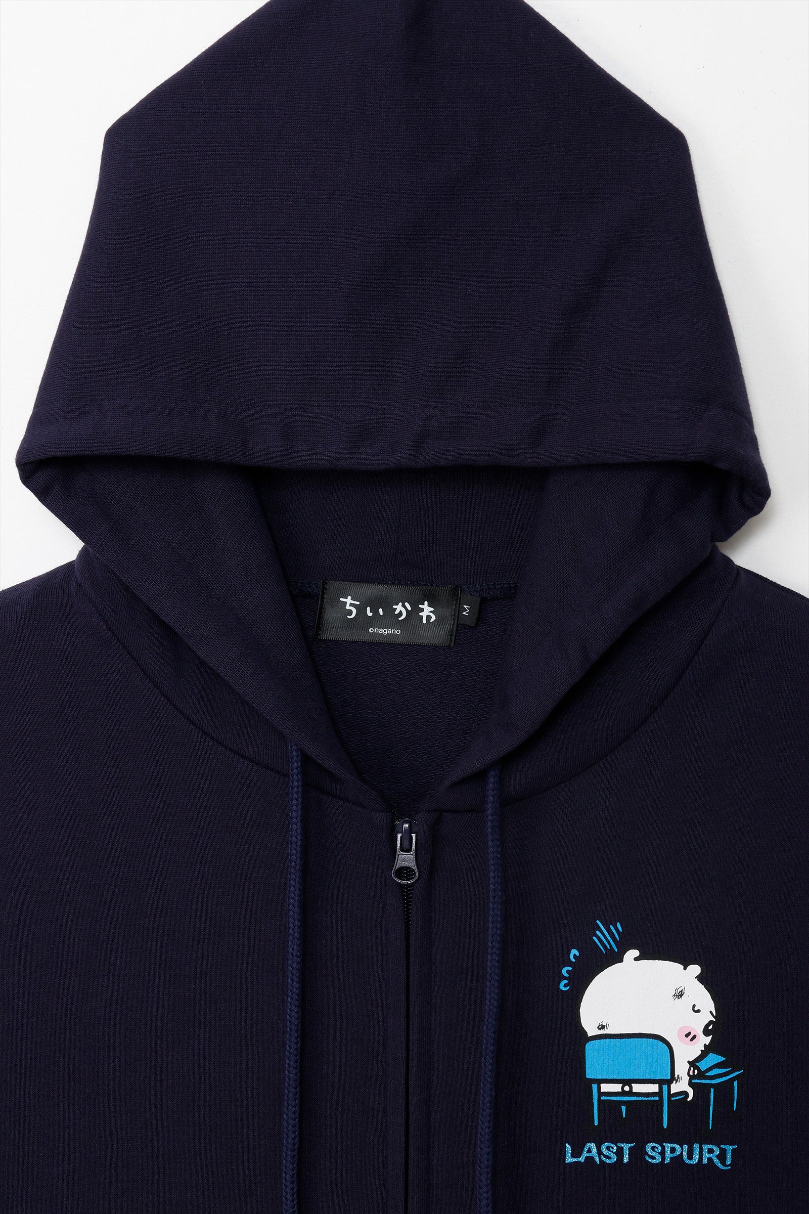 ちいかわ ZIPパーカー 試験だ ネイビー