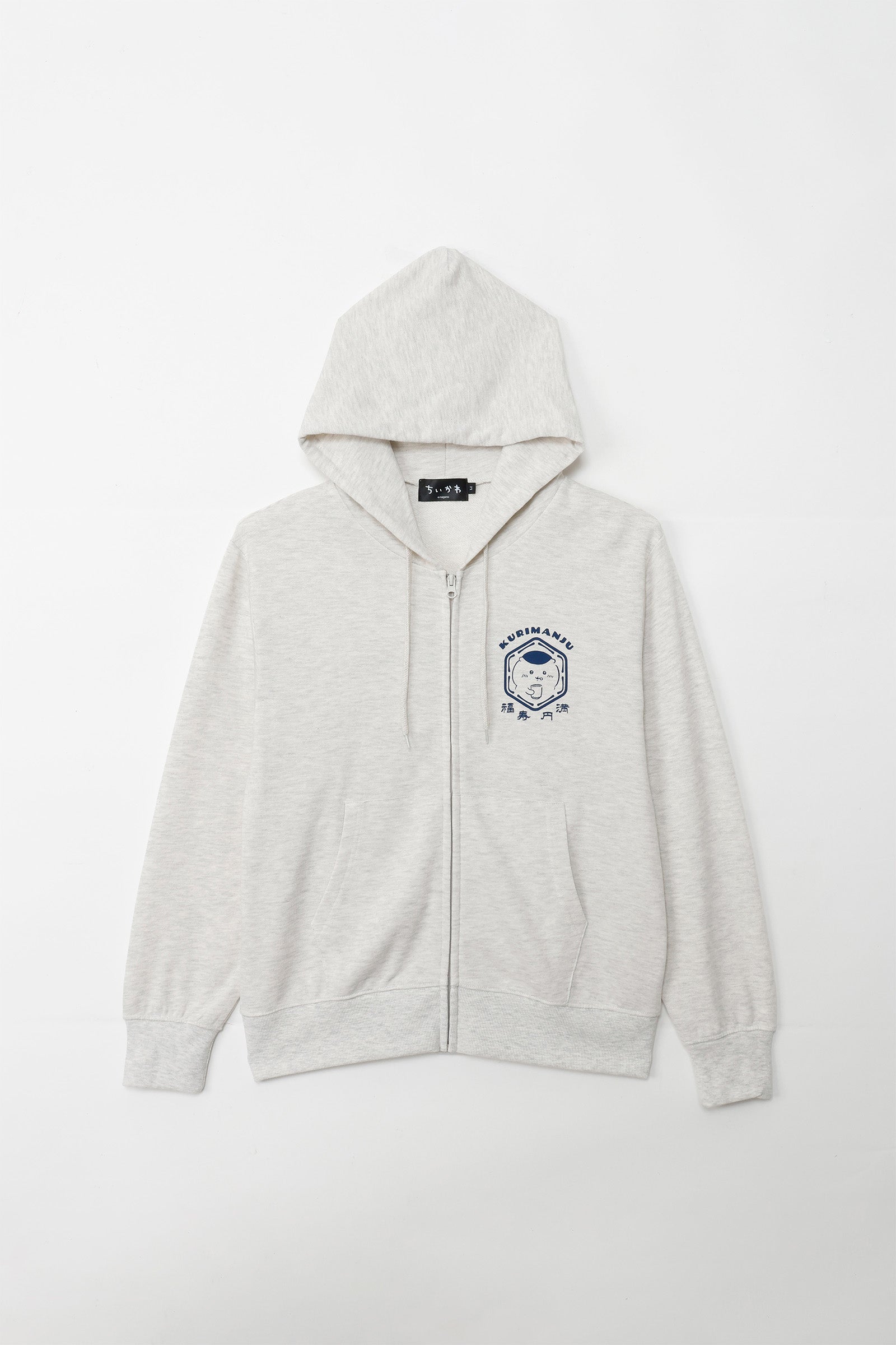ちいかわ ZIPパーカー 福寿円満 アッシュ