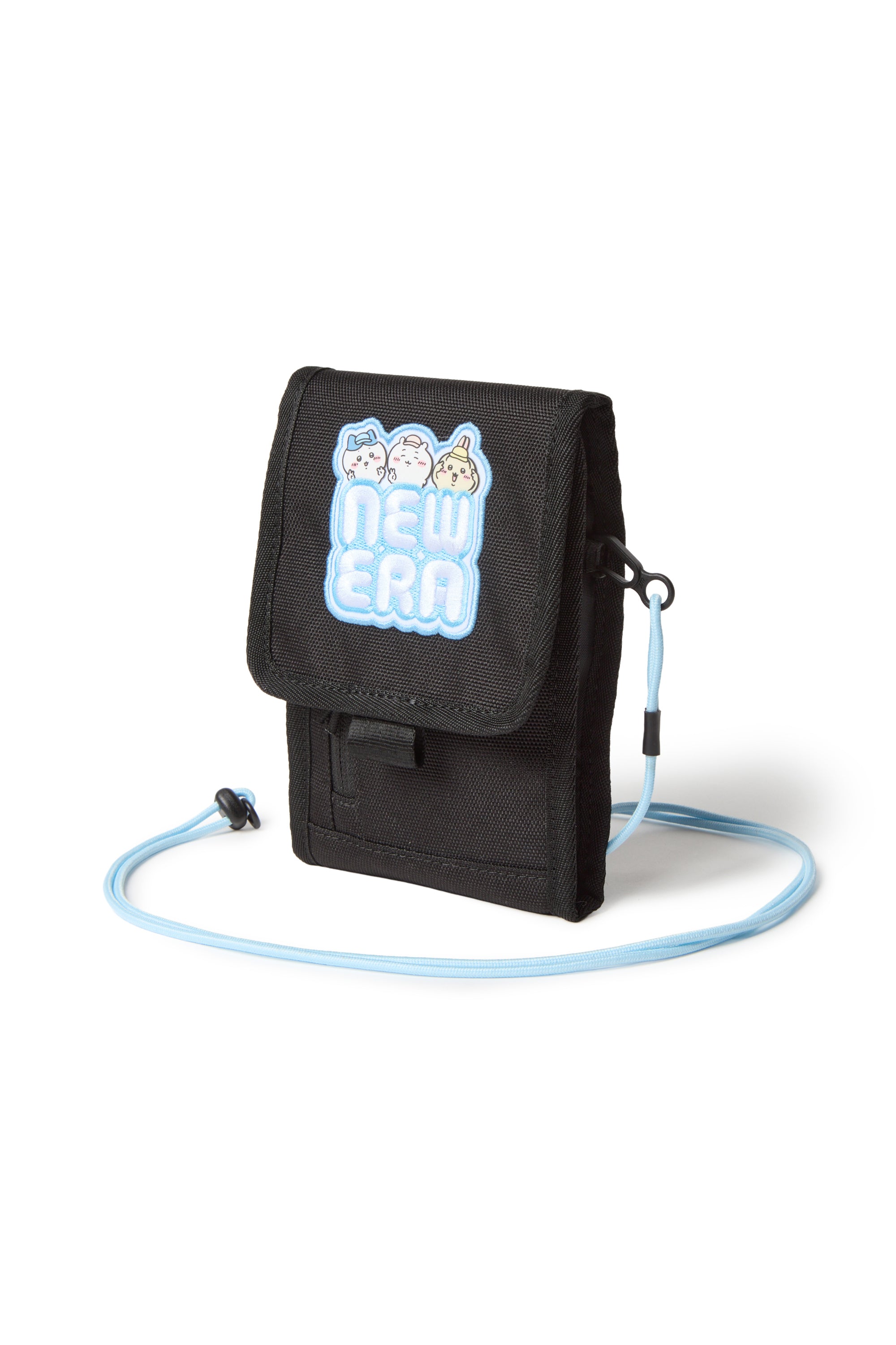 スクエアネックポーチ 0.5L ちいかわ / ちいかわ・ハチワレ・うさぎ ブラック