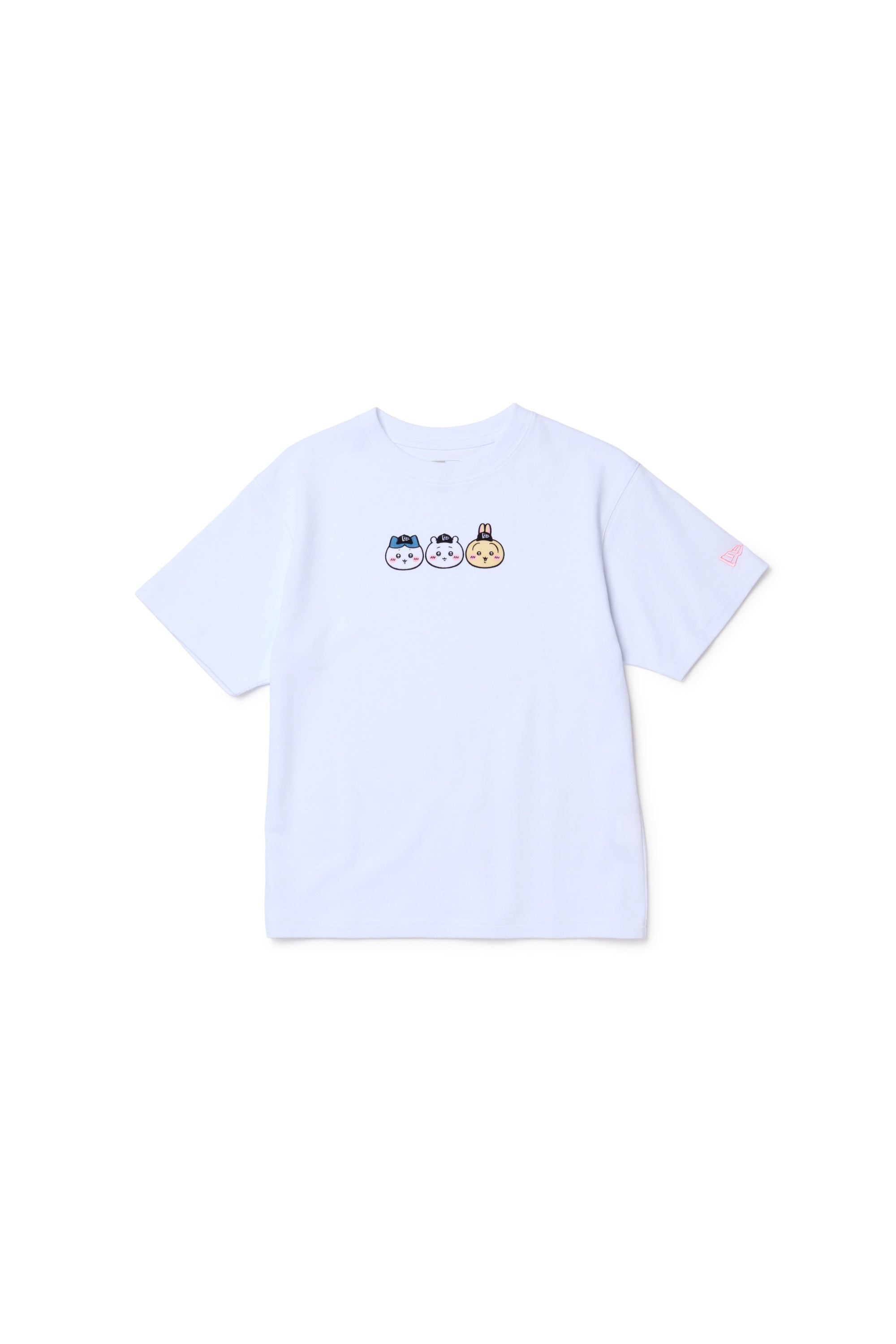 キッズ Youth 半袖 コットン Tシャツ ちいかわ / ちいかわ・ハチワレ・うさぎ ホワイト