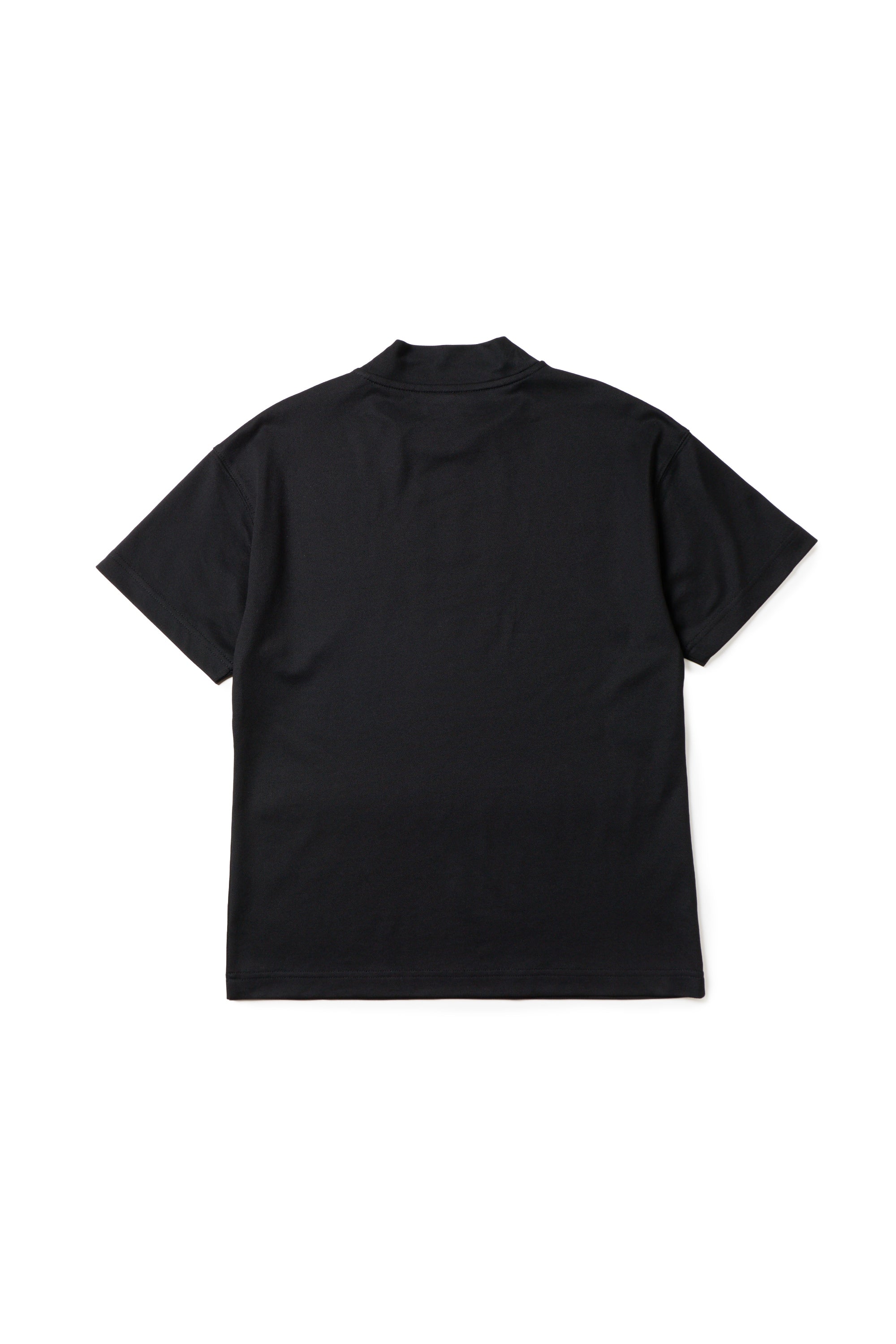 Women's 半袖 ミッドネック Tシャツ 鹿の子 ちいかわ / ちいかわ・ハチワレ・うさぎ ブラック/クロームホワイト | ゴルフ