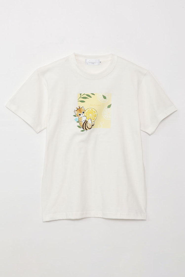 mofusand Tシャツ はち バニラホワイト