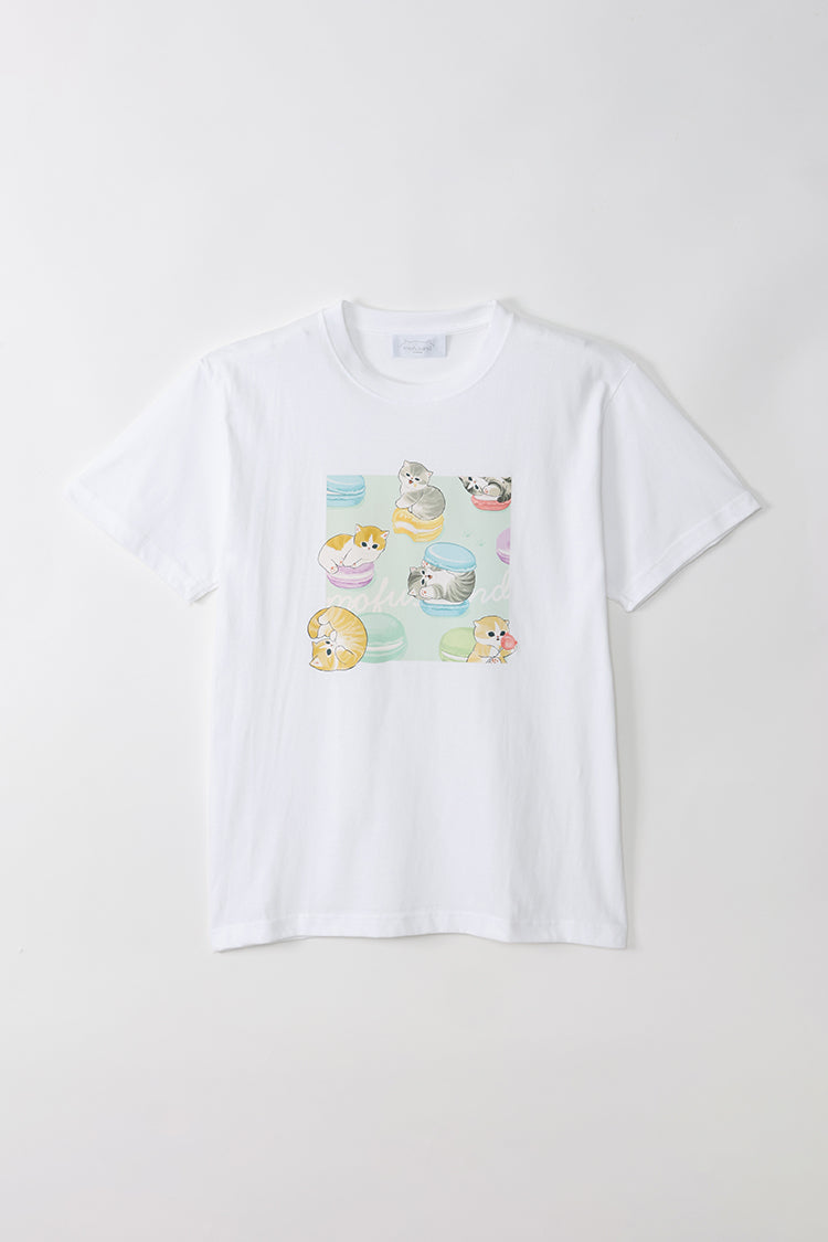 mofusand Tシャツ マカロン ホワイト