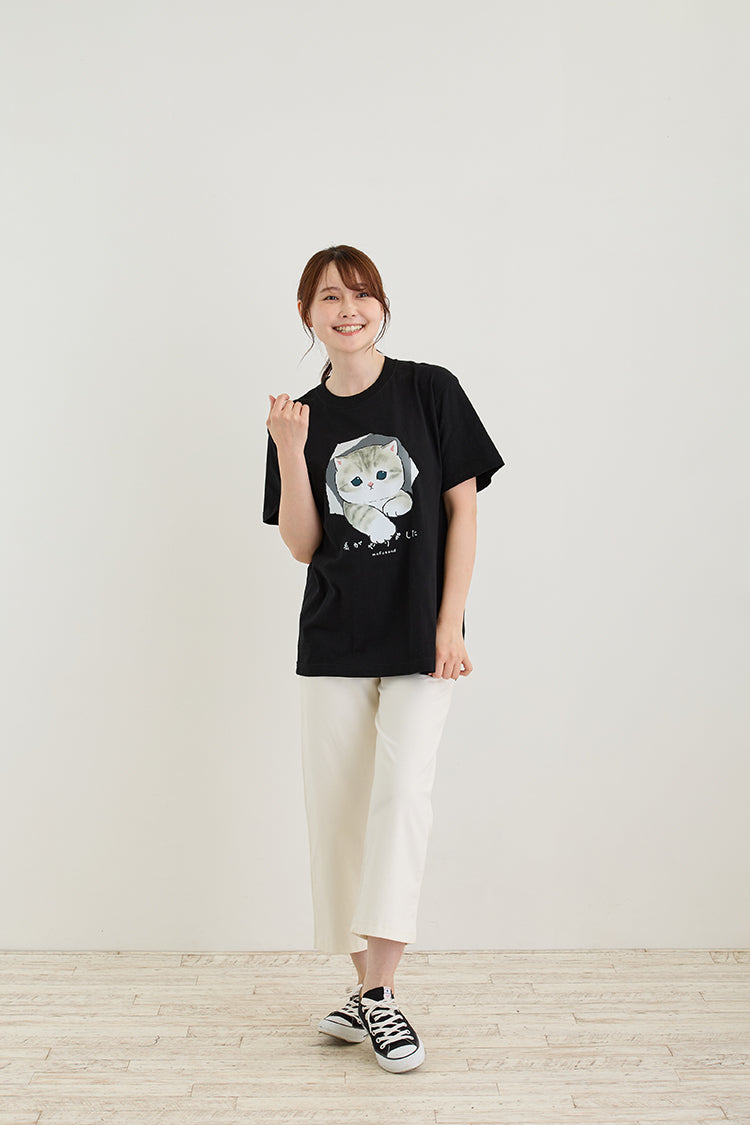 mofusand Tシャツ 私がやりました ブラック