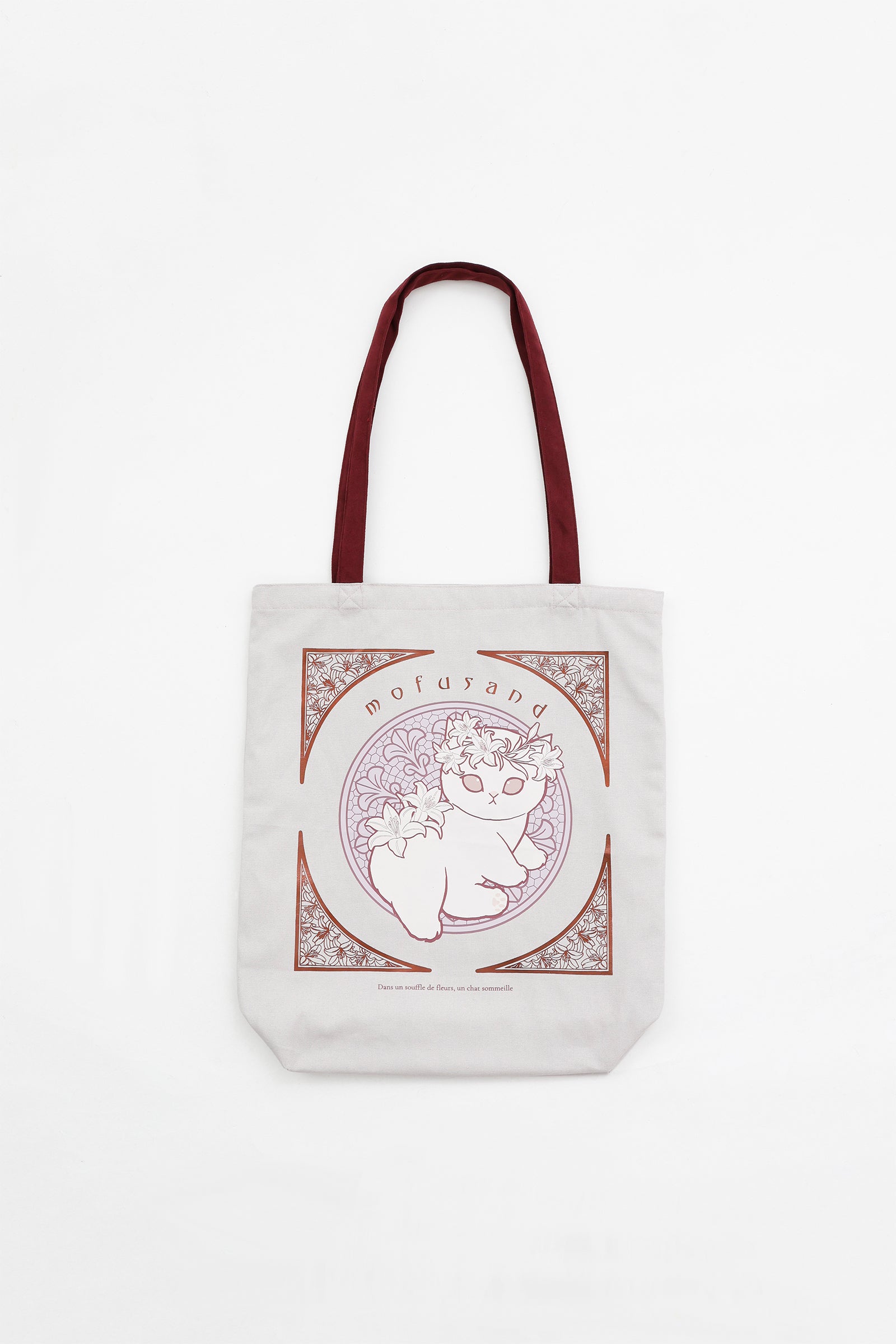 mofusand   トートバッグ アールヌーヴォー風 リリー ダスティピンク