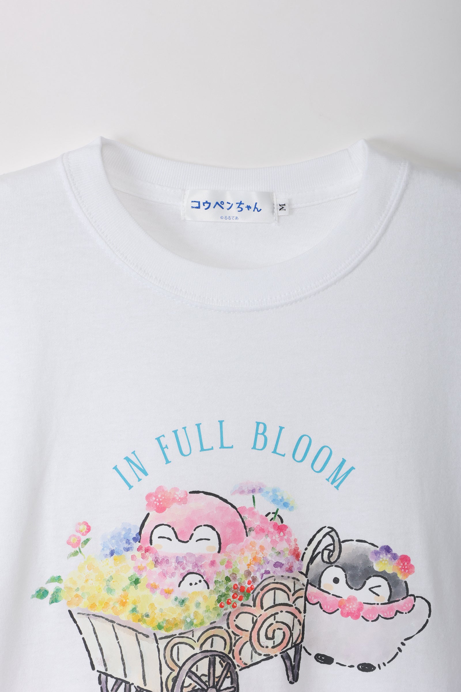 コウペンちゃん Tシャツ 満開ワゴン ホワイト