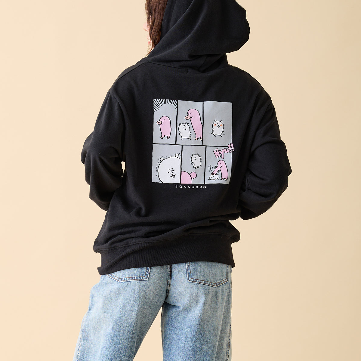 和泉さん専用 TEAM E 黒 パーカー ALL IN クズ録