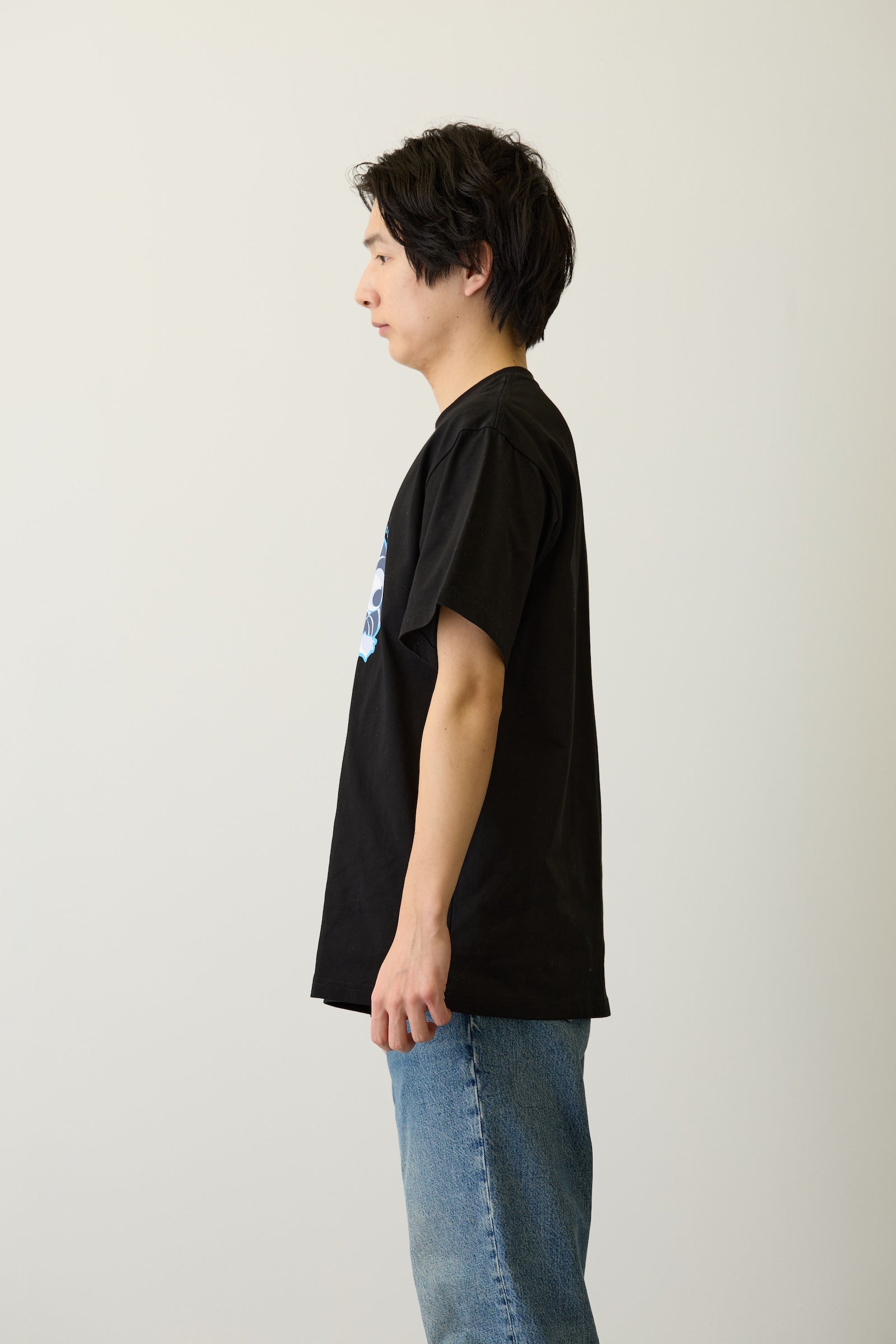 mofusand　Tシャツ　なにもわるくにゃい　トイレットペーパーだいすきにゃん　ブラック