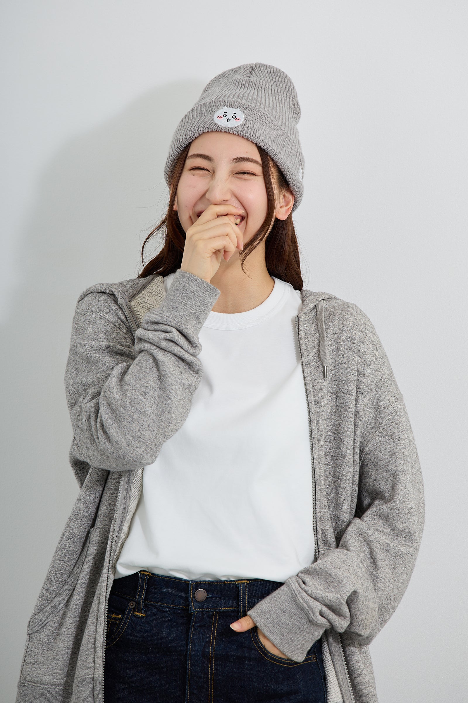 先行予約商品】NEW ERA® SOFT CUFF KNIT ちいかわ LIGHT GRAY