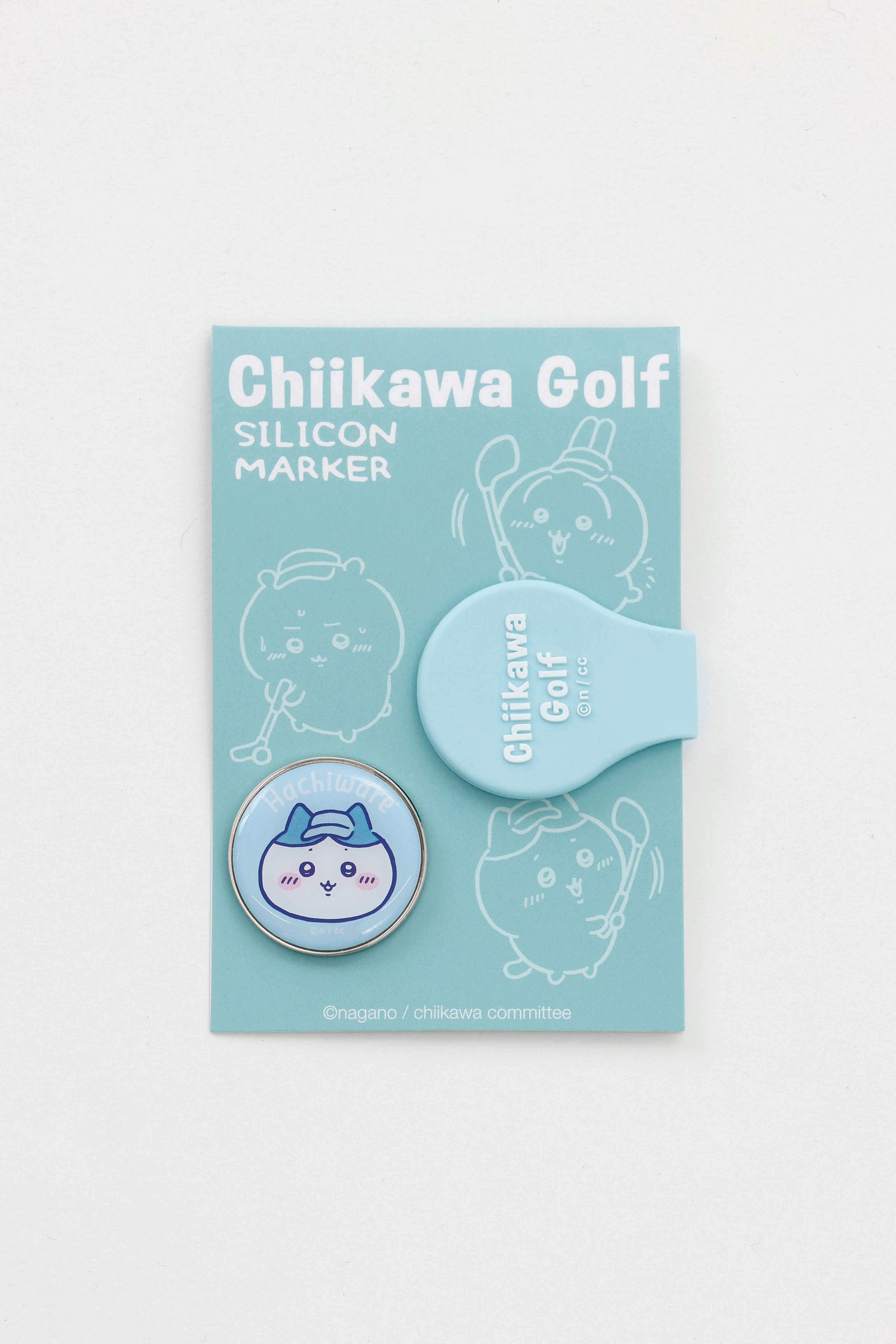 ちいかわGOLF シリコンクリップマーカー ハチワレ ブルー