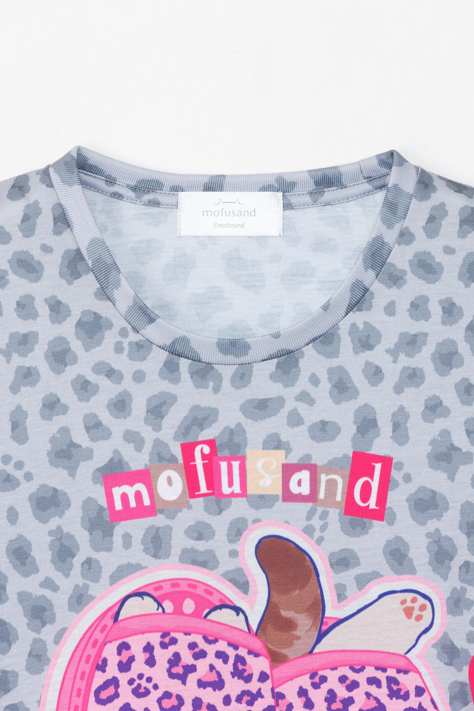mofusand Tシャツ ぎゃるにゃん スリッパ グレー