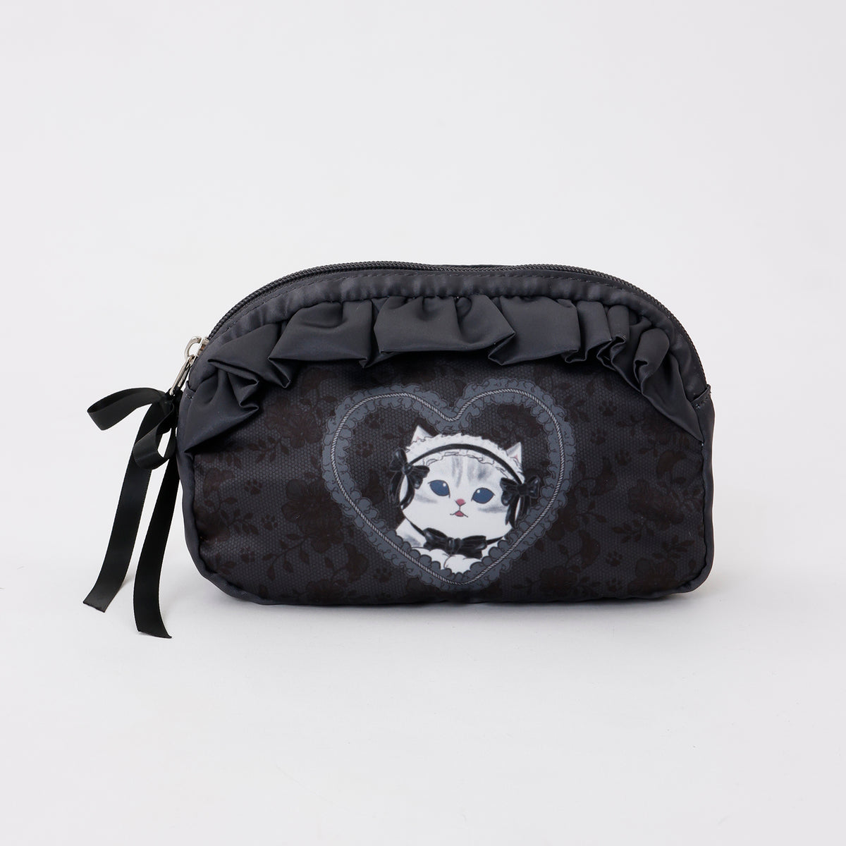 mofusand バレエコア ポーチ くろりぼにゃん ブラック