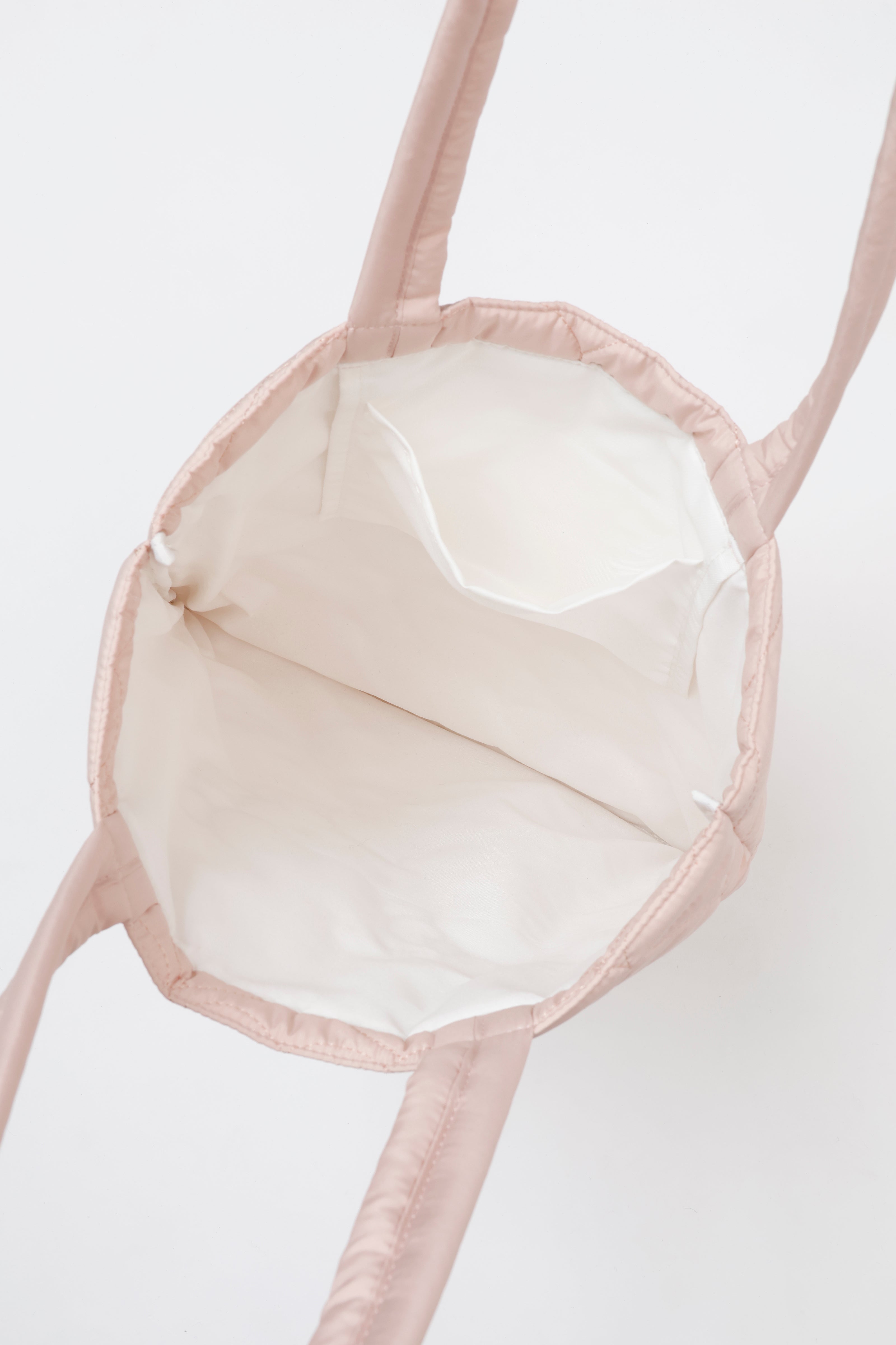 Lil ala mode ハートキルティングトートバッグ ナッツ ピンク ONE