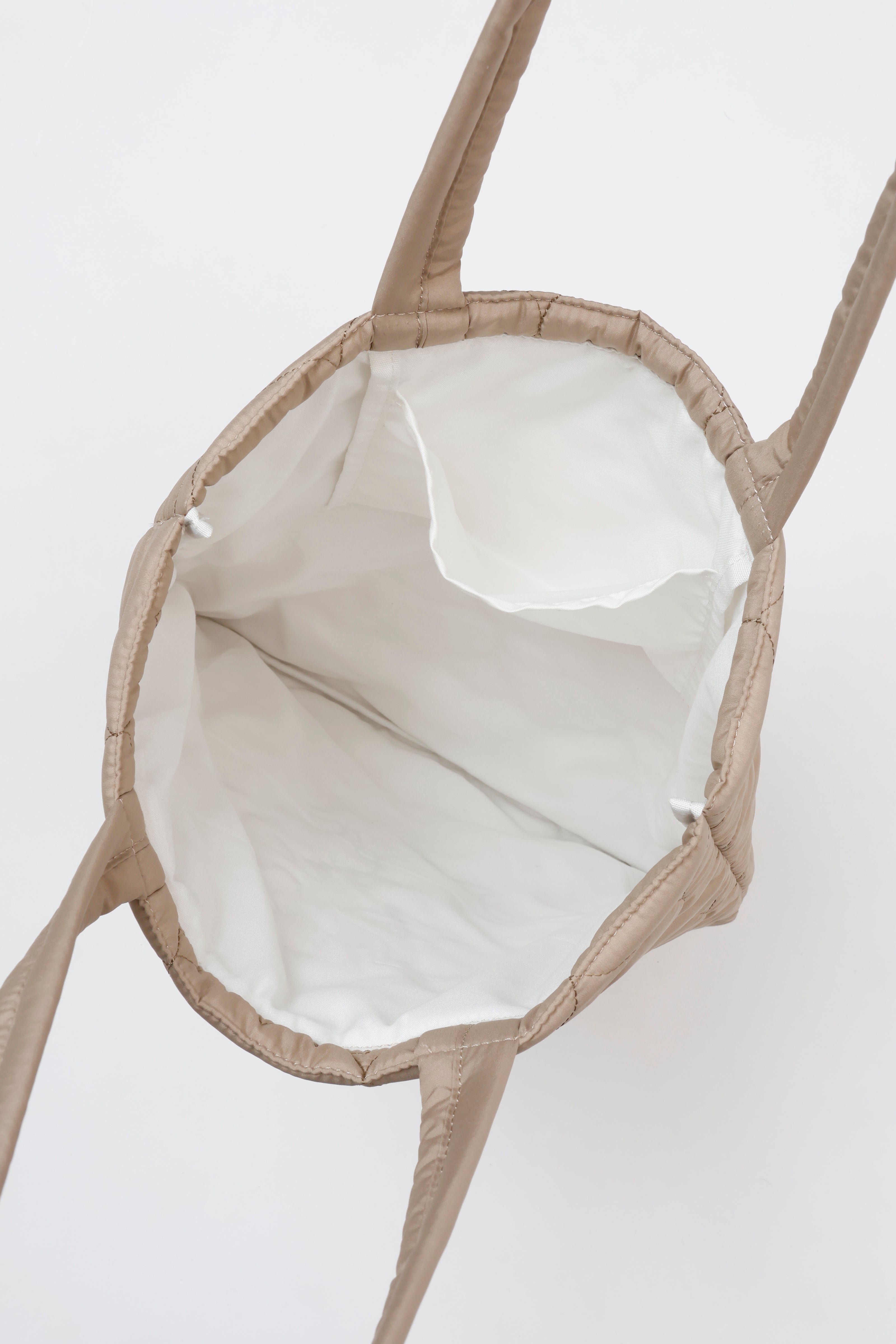 Lil ala mode ハートキルティングトートバッグ スフレ ブラウン ONE