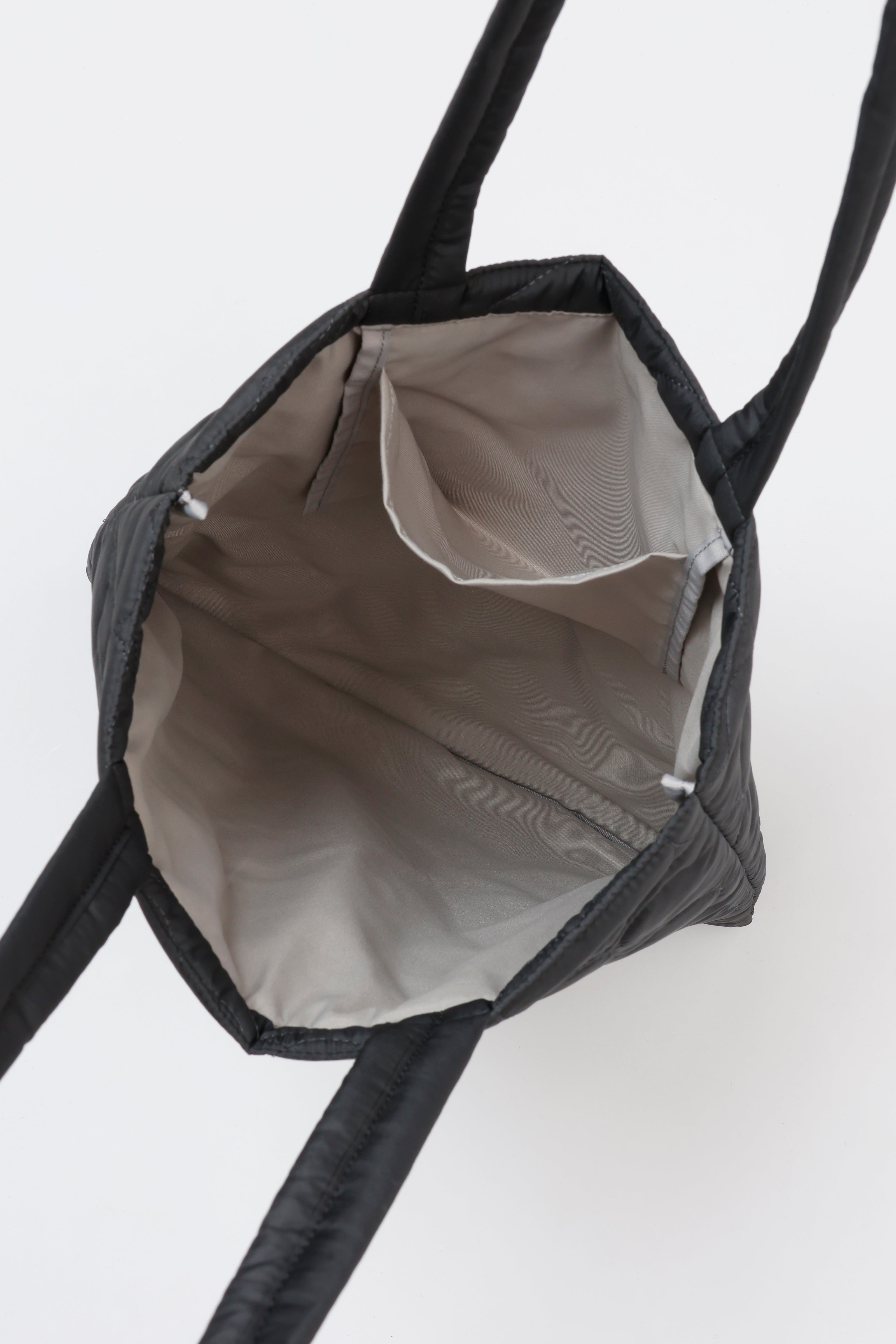 Lil ala mode ハートキルティングトートバッグ キャミー ブラック ONE