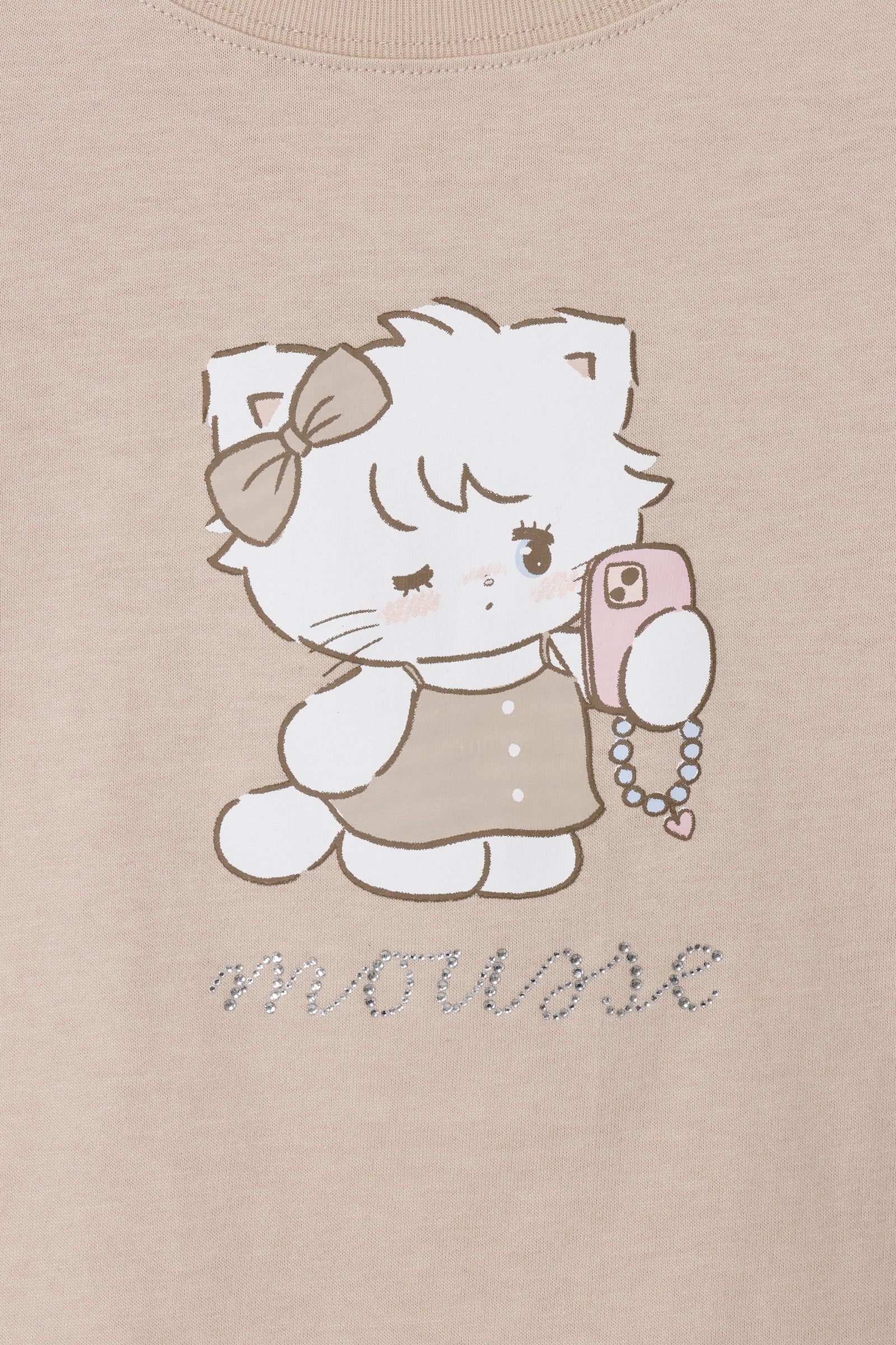 Lil ala mode Tシャツ ムース ピンク
