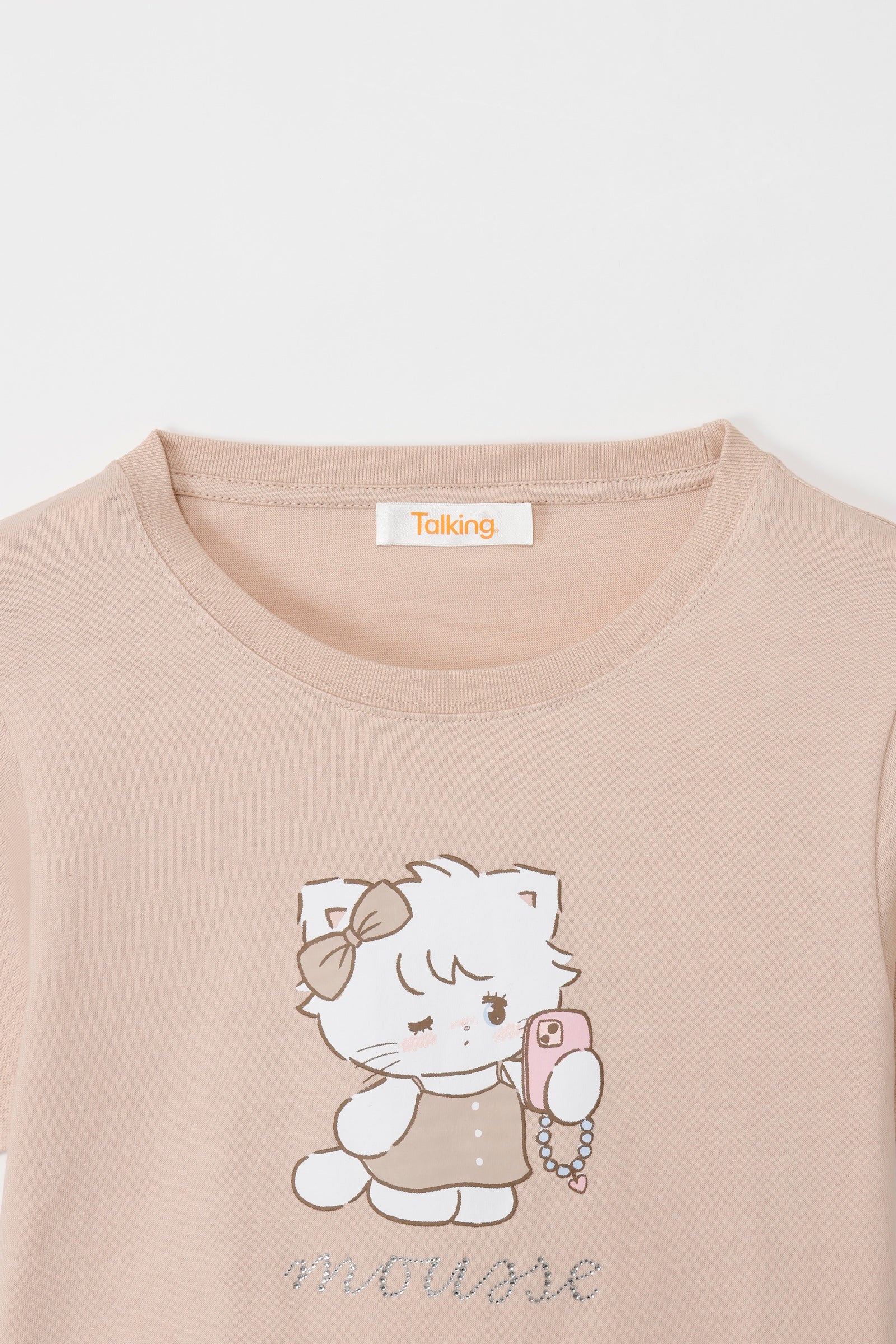 Lil ala mode Tシャツ ムース ピンク