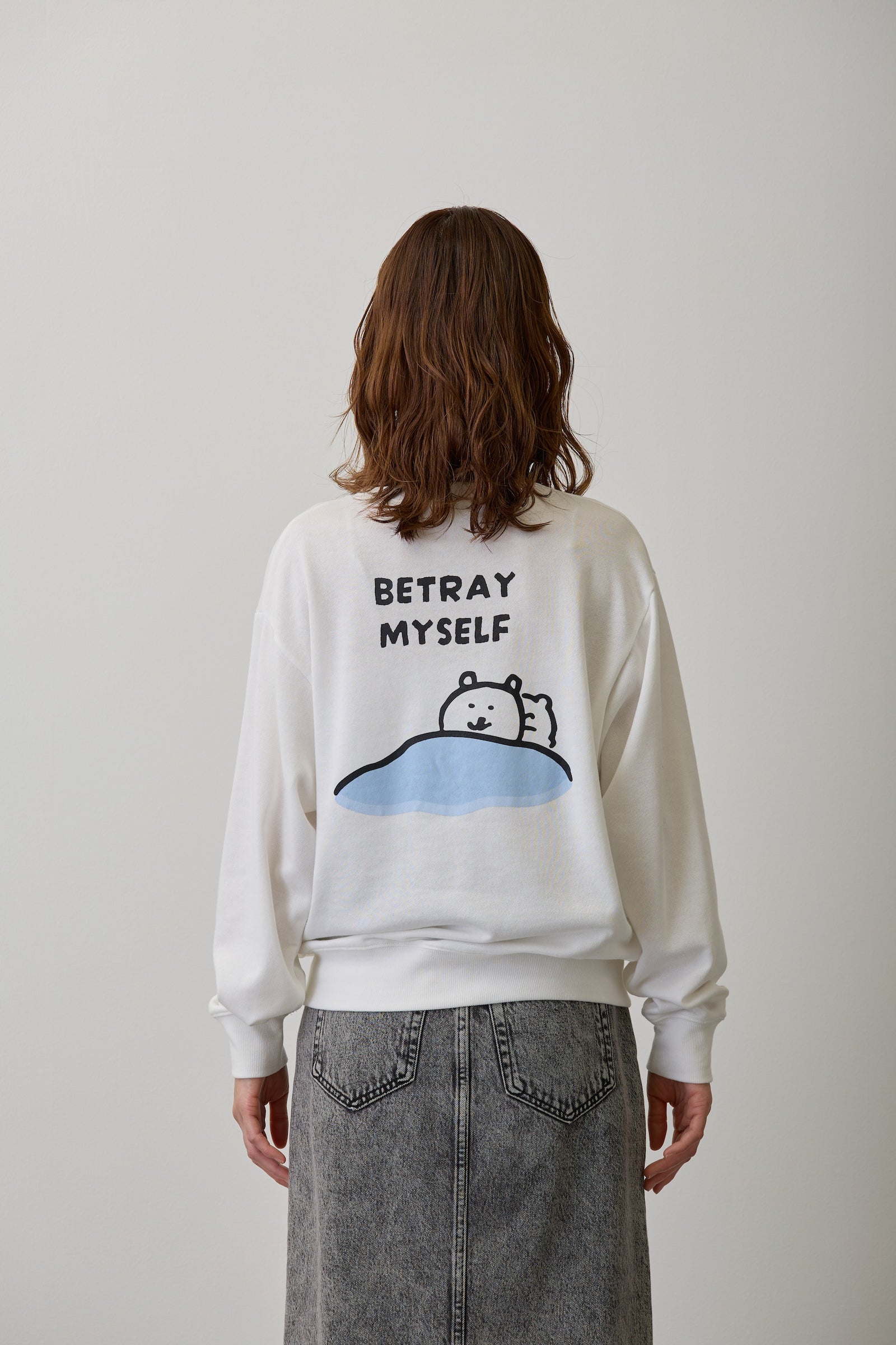 ナガノキャラクターズ スウェット 裏切るか ホワイト