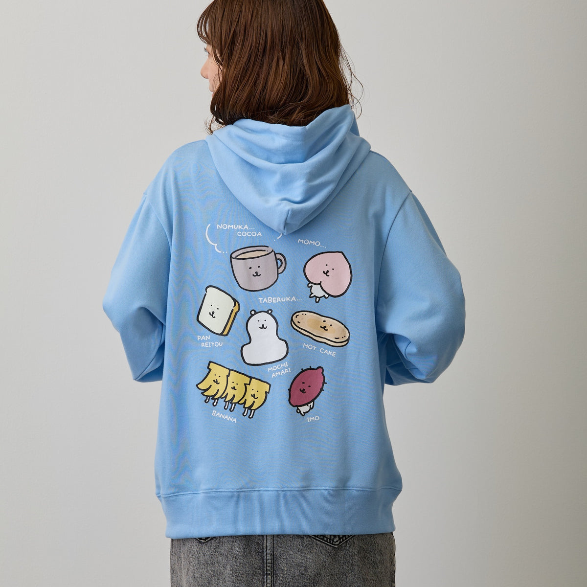 ナガノキャラクターズ ZIPパーカー 食べるか サックス