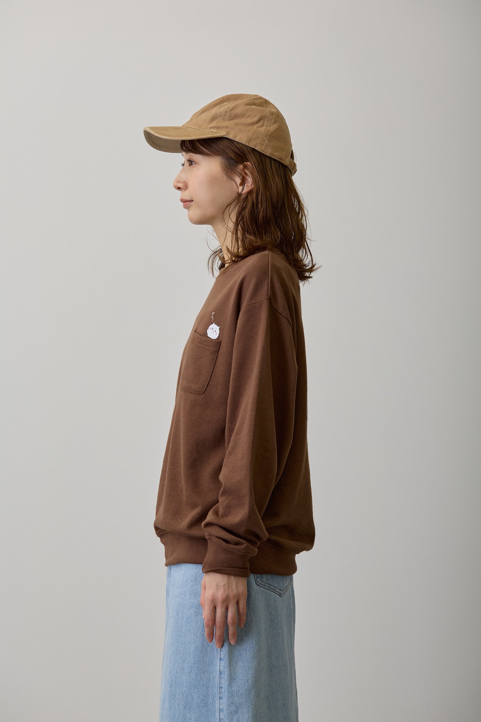 ちいかわ スウェット 自分フォンデュ ブラウン