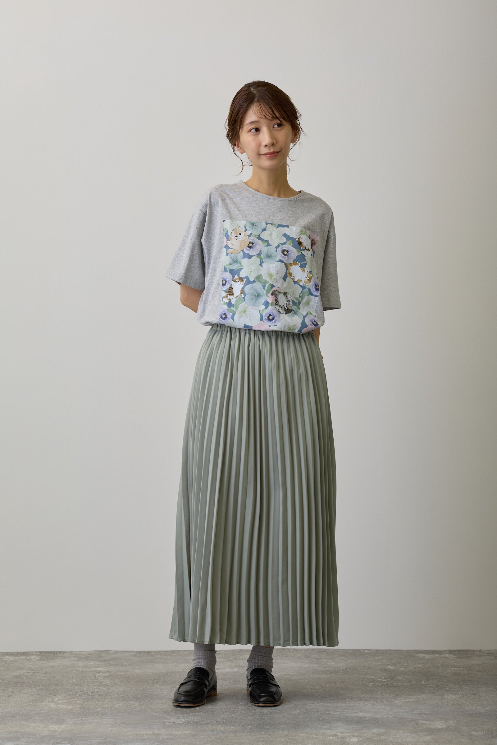 【新品未使用】alors paris カットソー Ondine グレー aLORS paris カットソー Ondine グレー