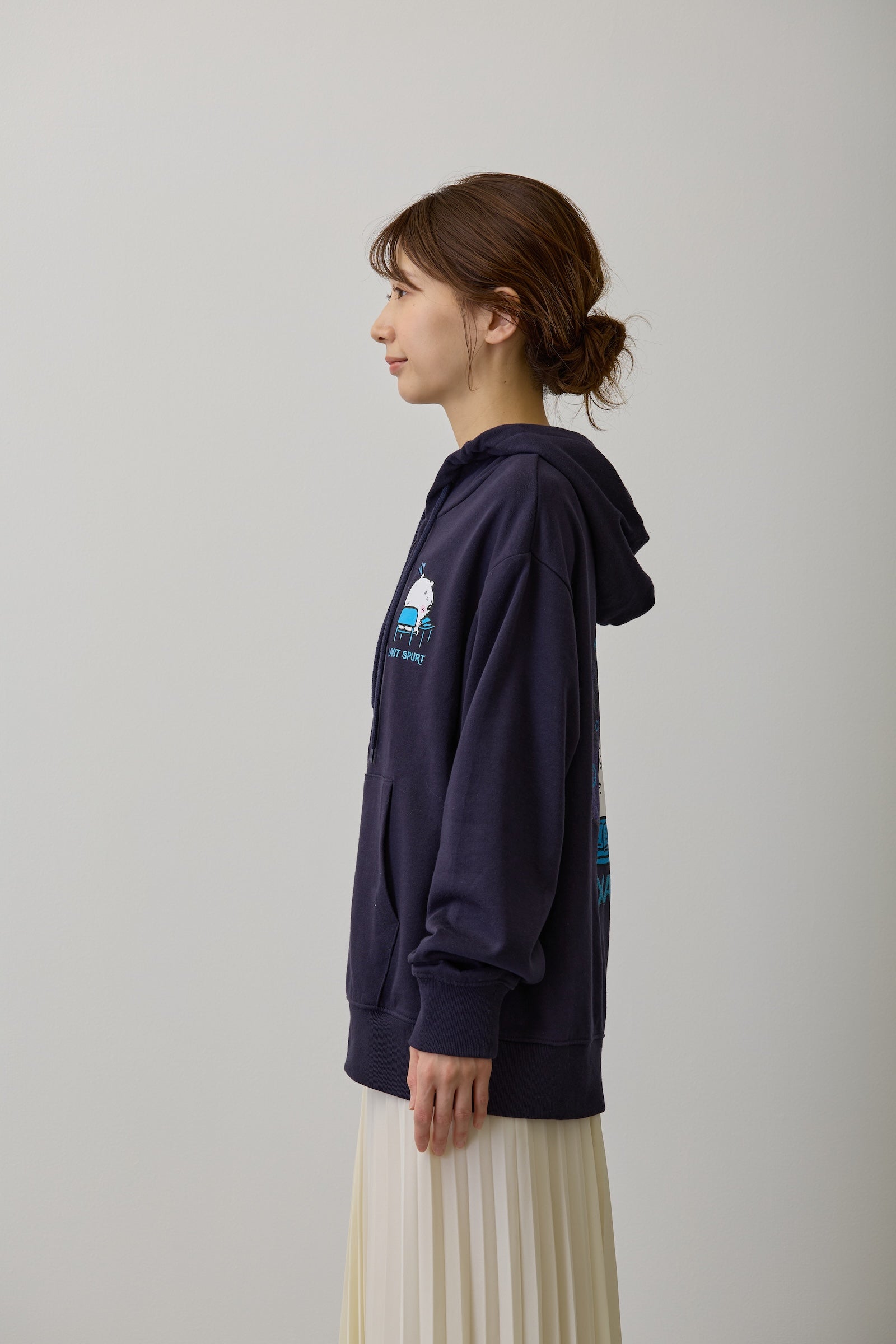 ちいかわ ZIPパーカー 試験だ ネイビー