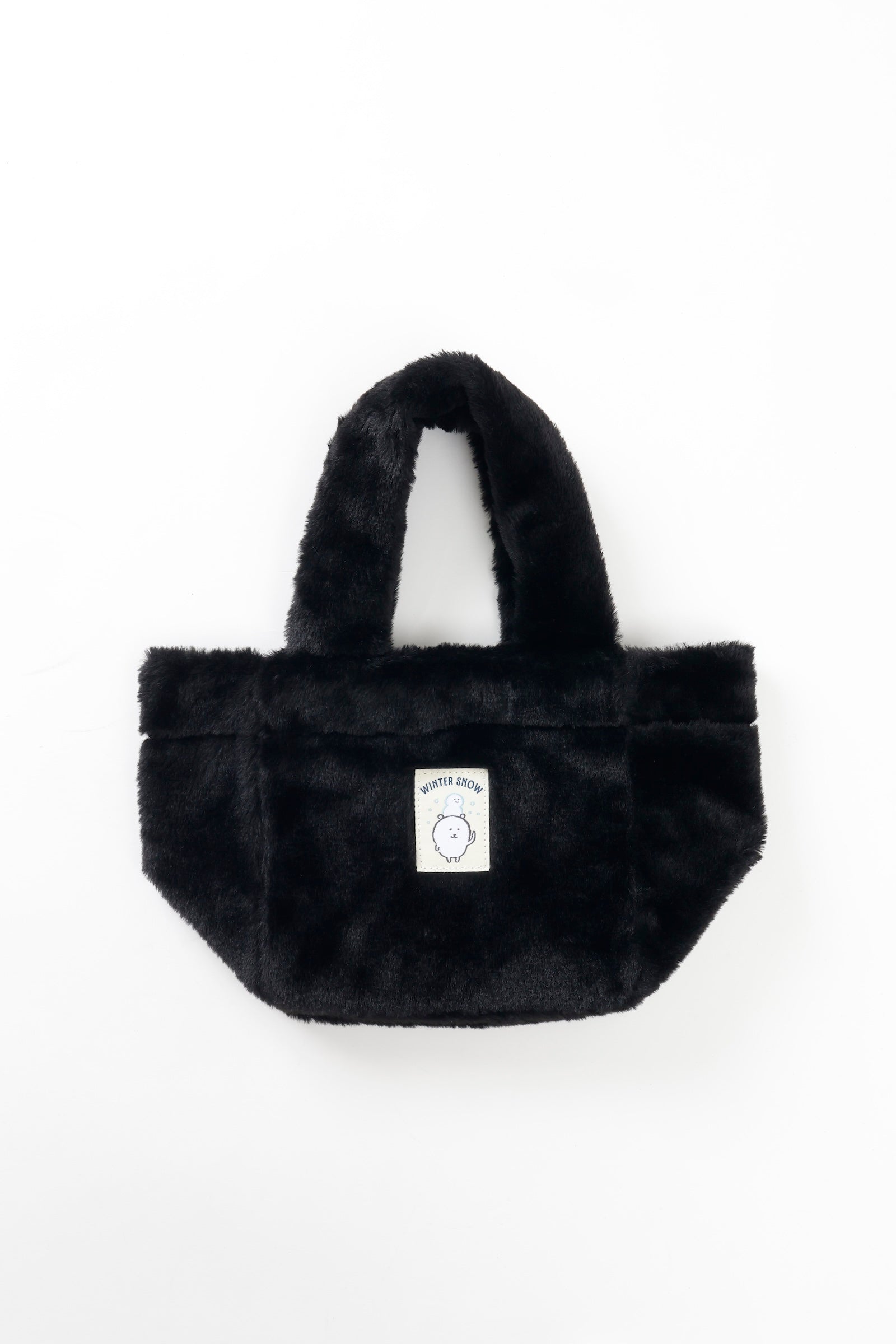 ナガノキャラクターズ ファートートバッグ くまフェイス ブラック ONE