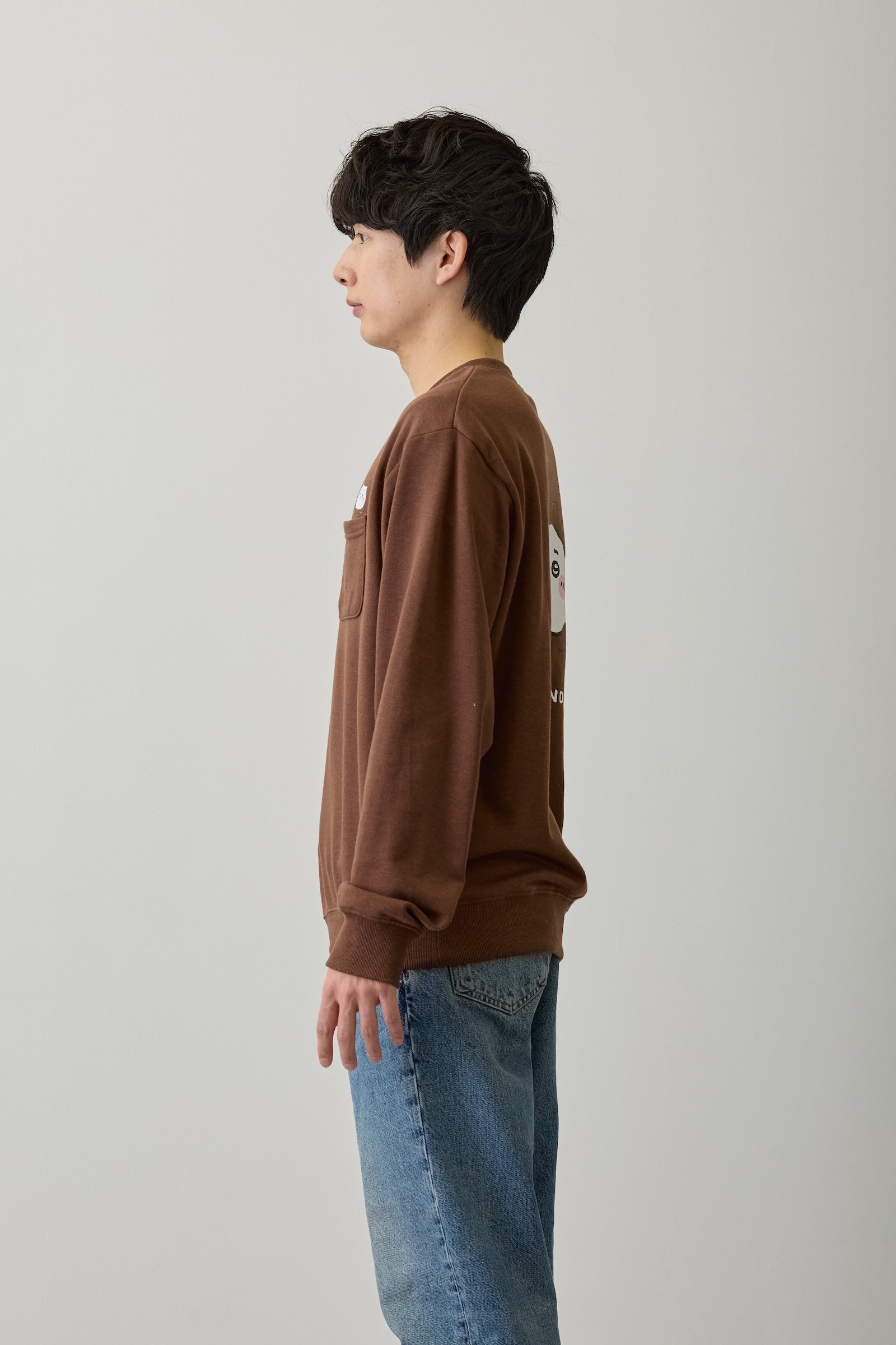 ちいかわ スウェット 自分フォンデュ ブラウン