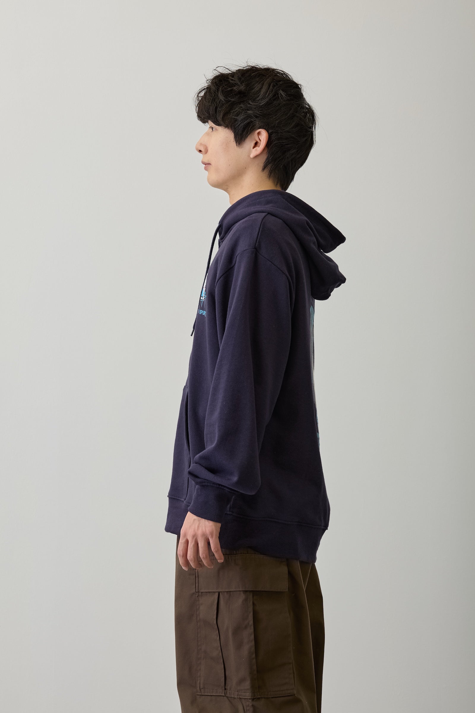 ちいかわ ZIPパーカー 試験だ ネイビー