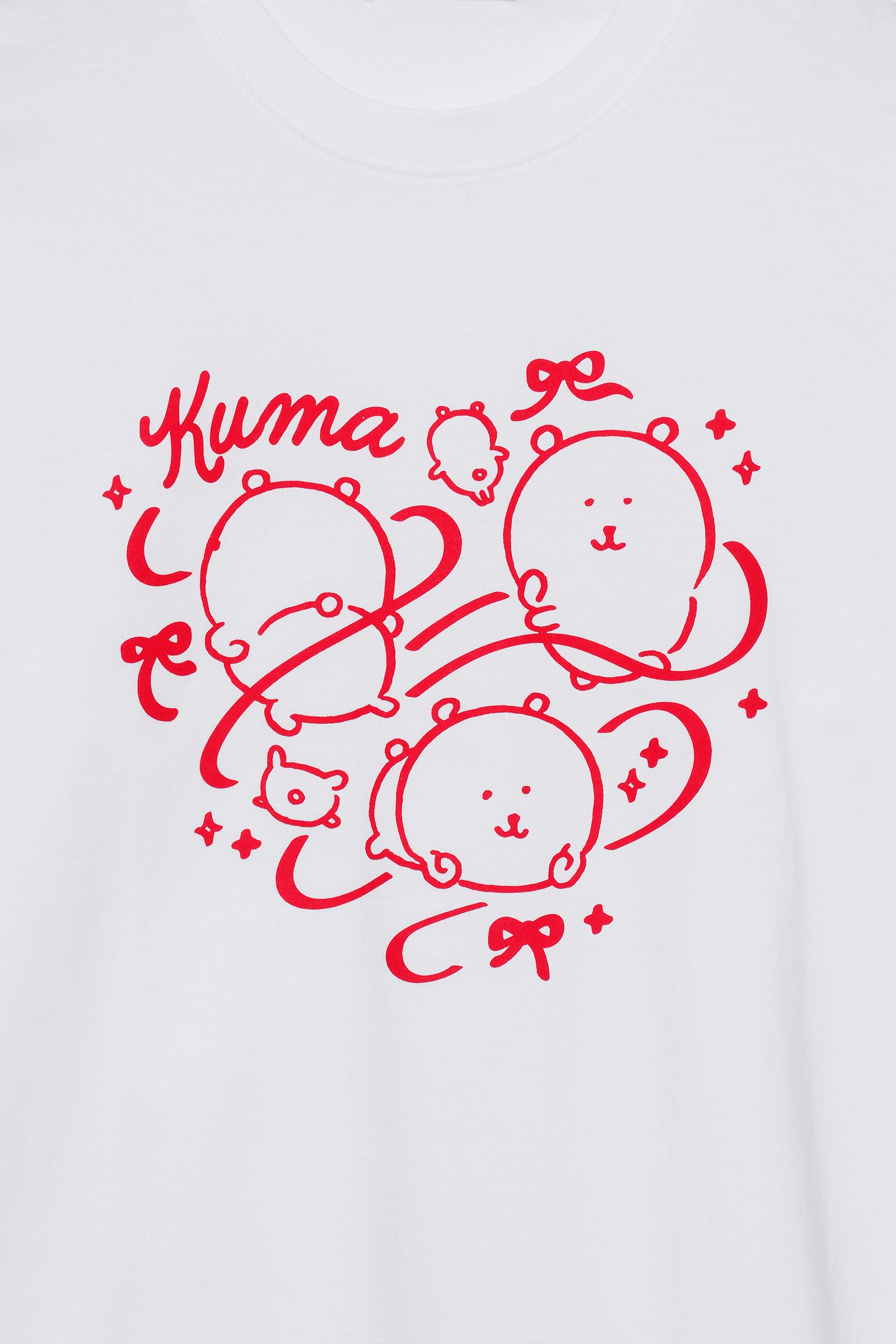 ナガノキャラクターズ 長袖Ｔシャツ リボン ホワイト