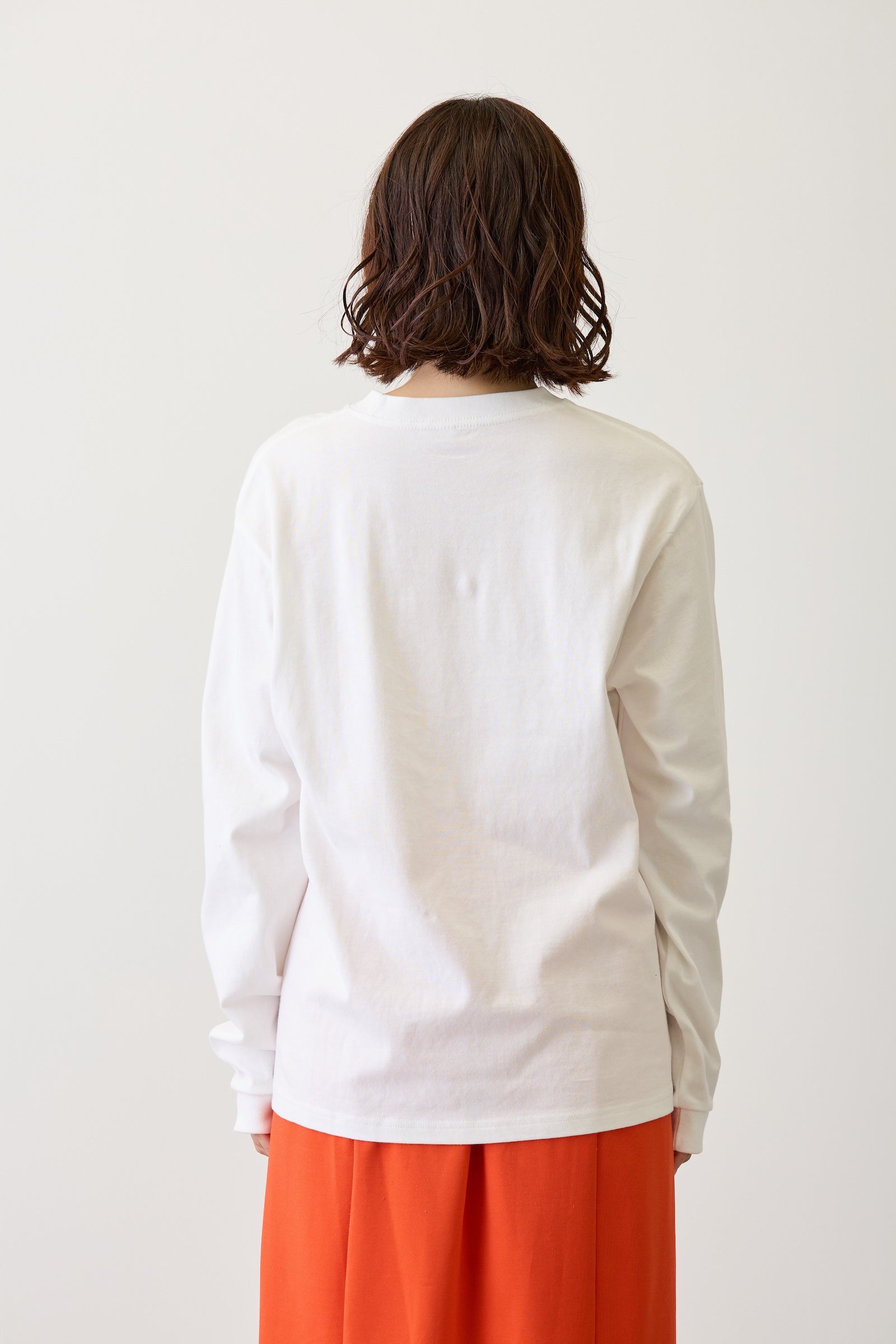 ナガノキャラクターズ 長袖Ｔシャツ リボン ホワイト