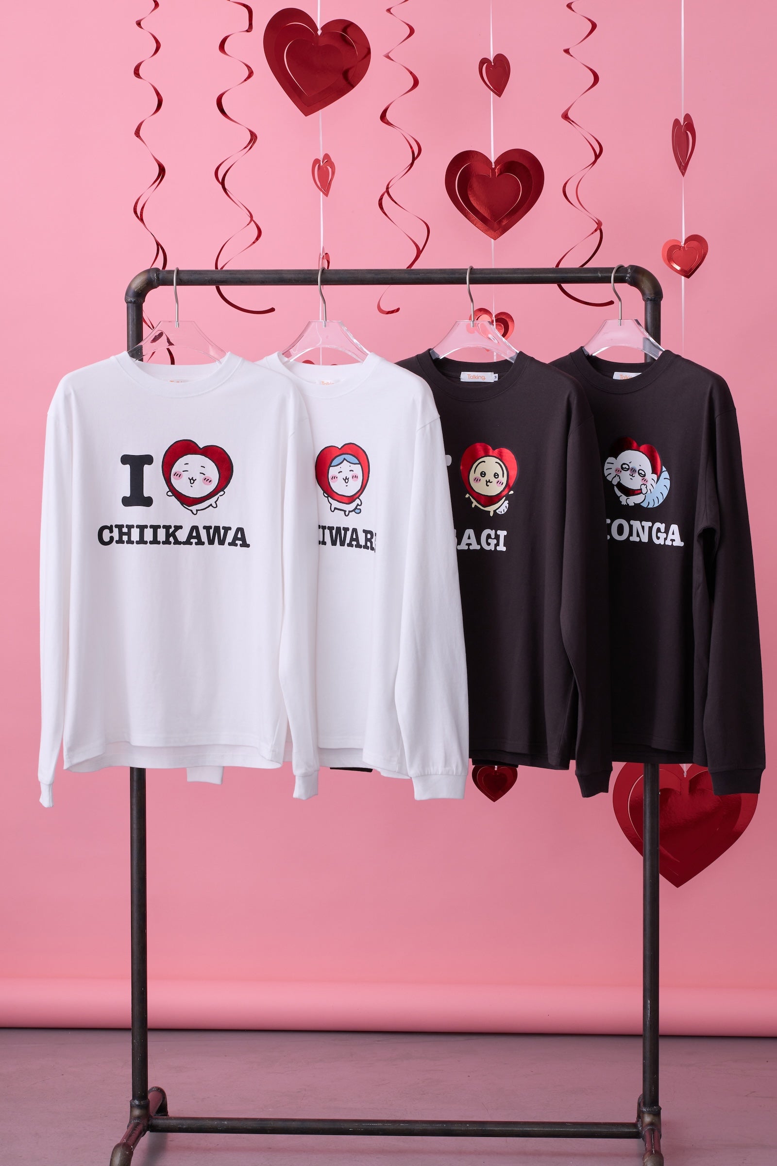 ちいかわ 長袖Tシャツ I LOVE CHIIKAWA ホワイト