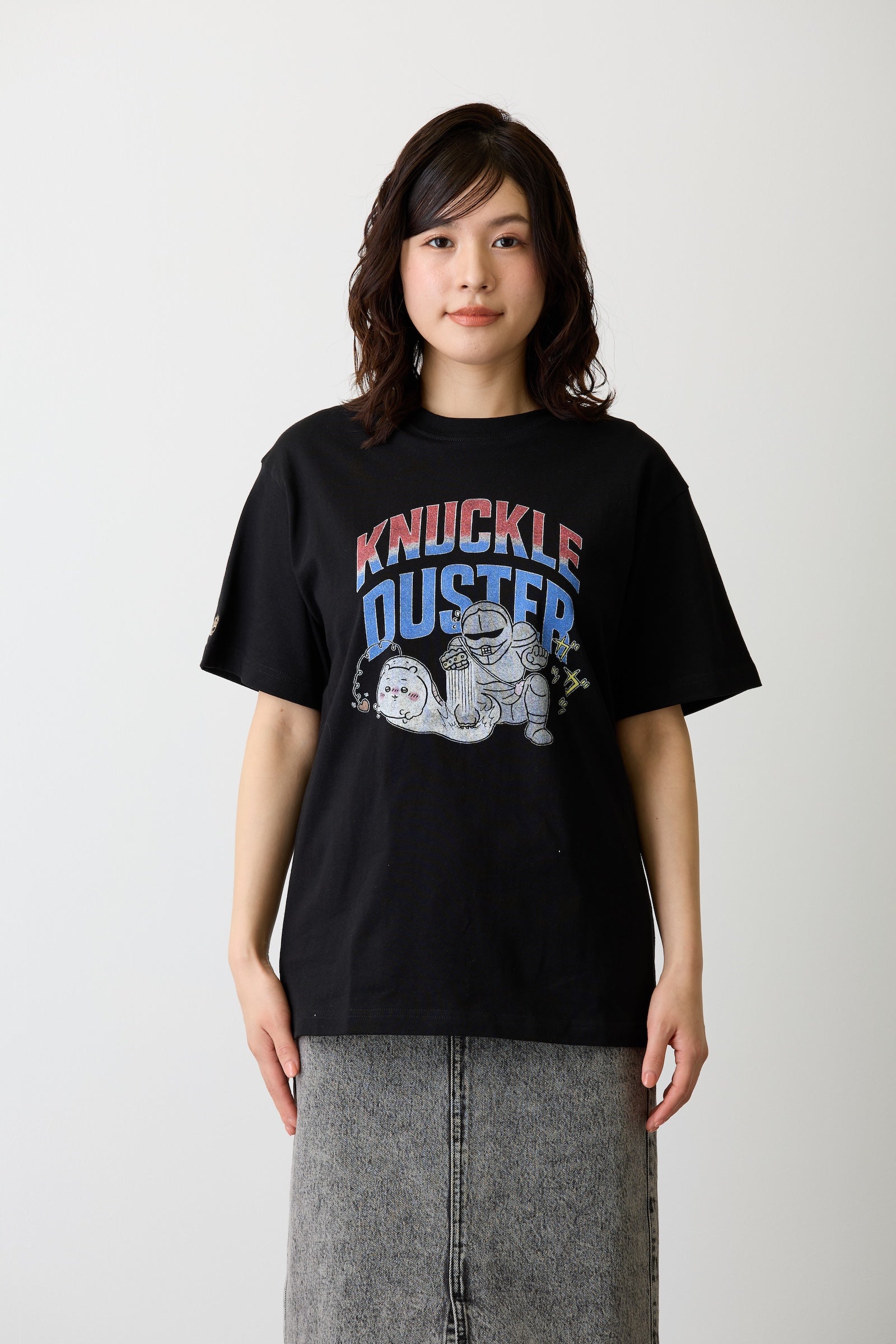 ブラック ちいひろ様 ちいかわ Tシャツ KNUCKLE DUSTER ブラック