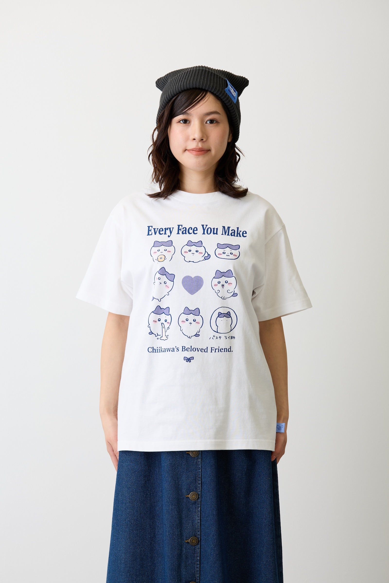 ちいかわ Tシャツ ハチワレシリーズ ホワイト