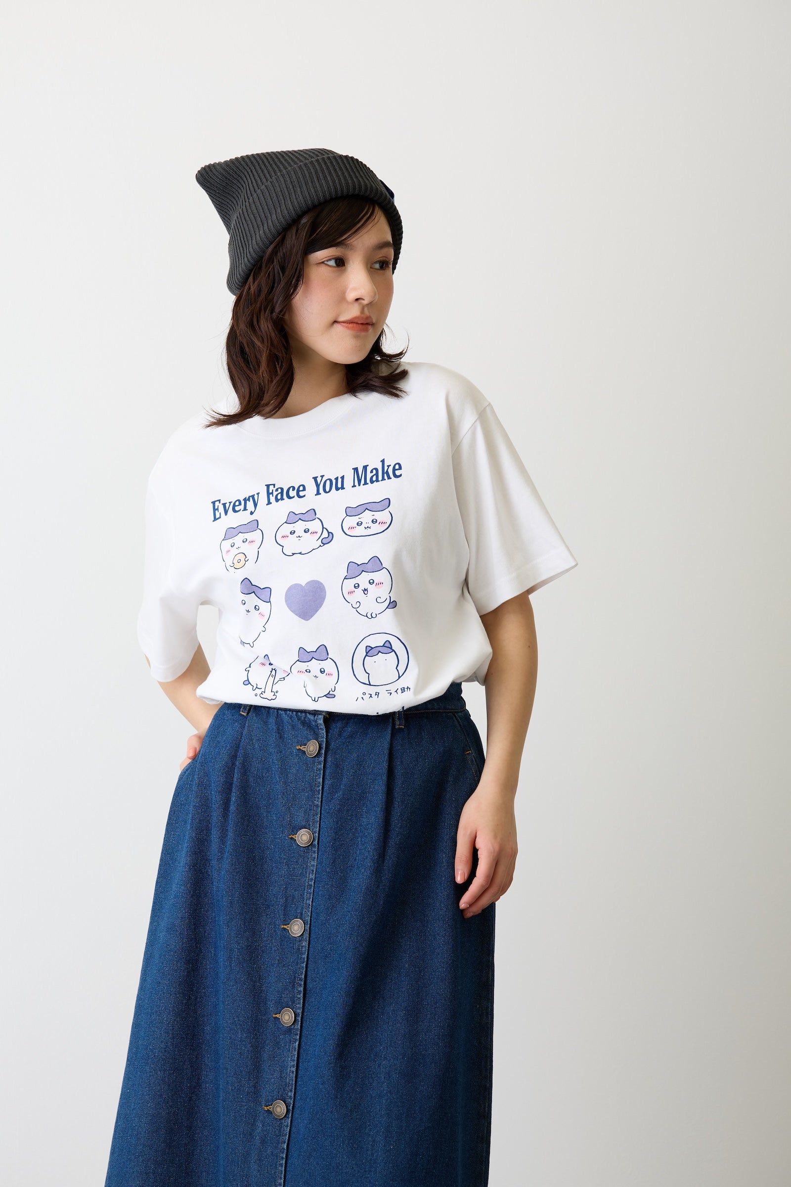 ちいかわ Tシャツ ハチワレシリーズ ホワイト