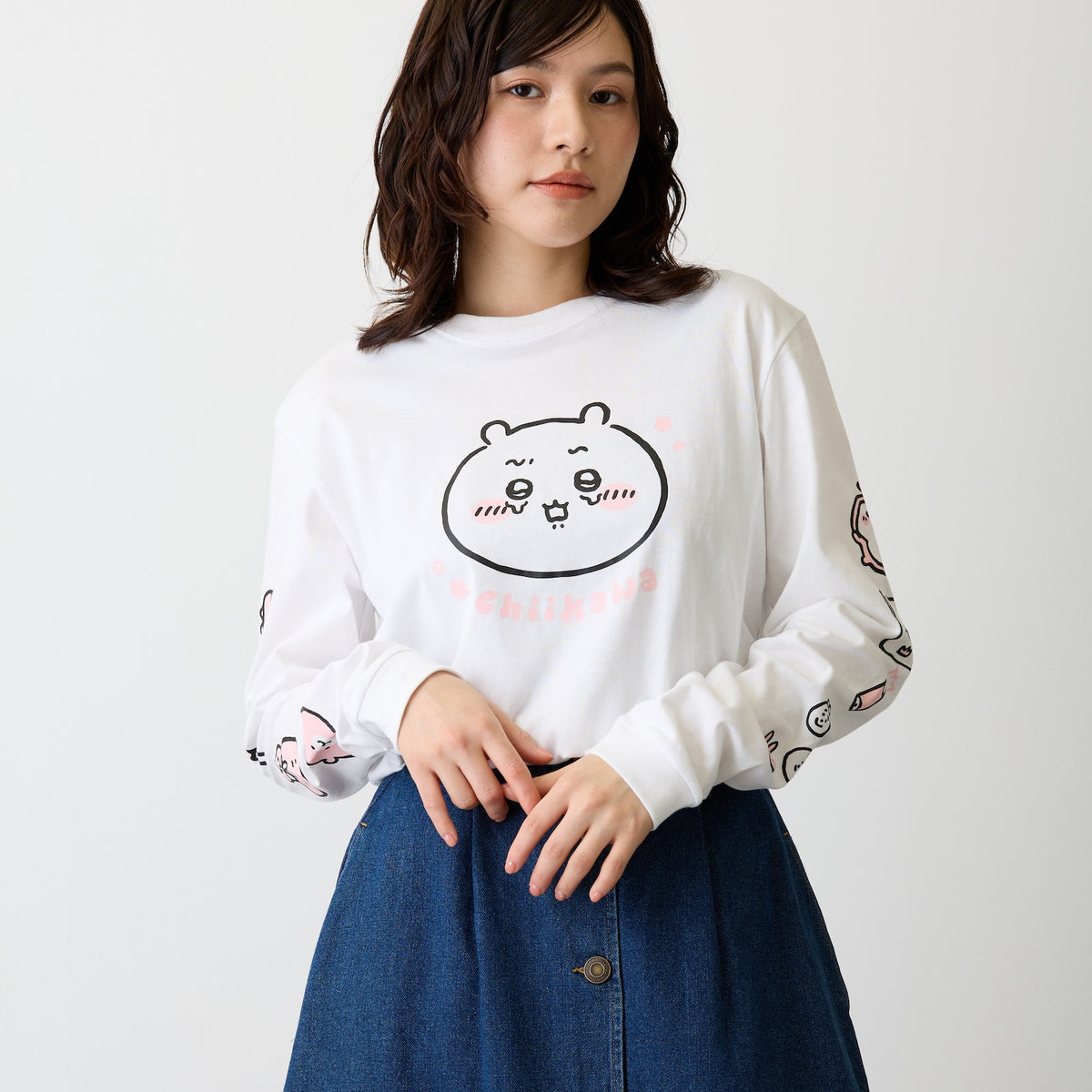 ちいかわ L/STシャツ ちいかわ ホワイト