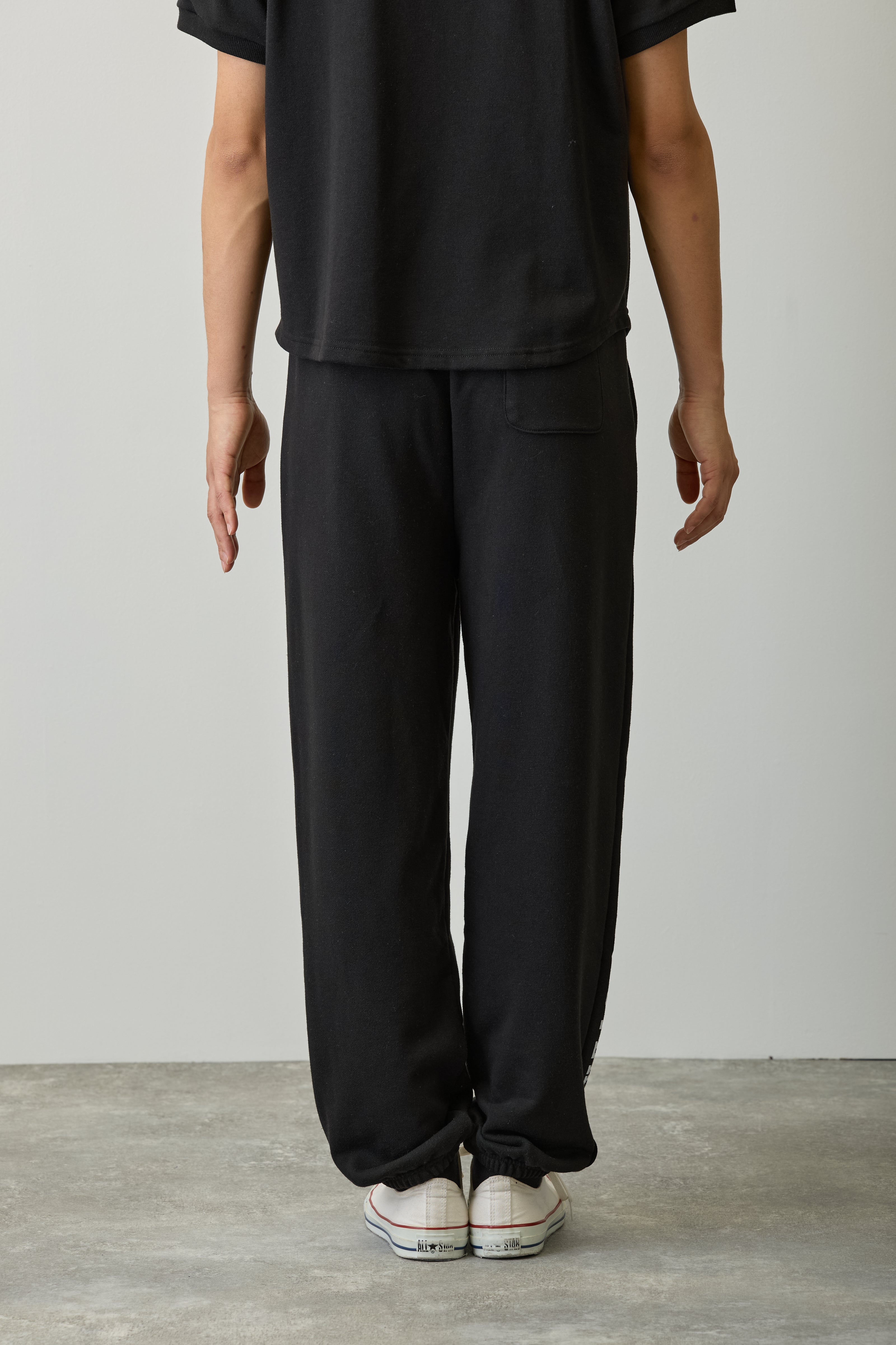 ナガノキャラクターズ スウェットパンツ カレッジ くま ブラック