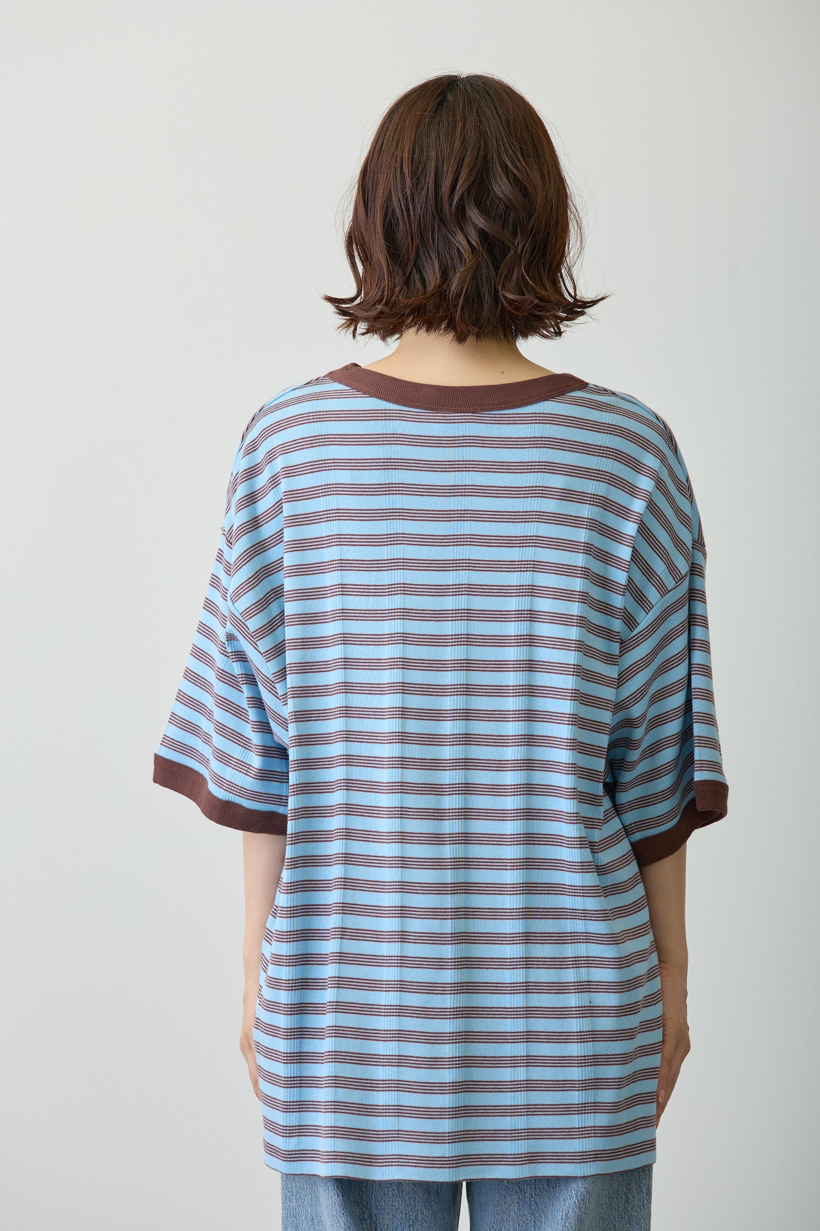 ちいかわ ビッグシルエットポケットTシャツ Robert P.Miller×Talking ハチワレ BLUEBERRY