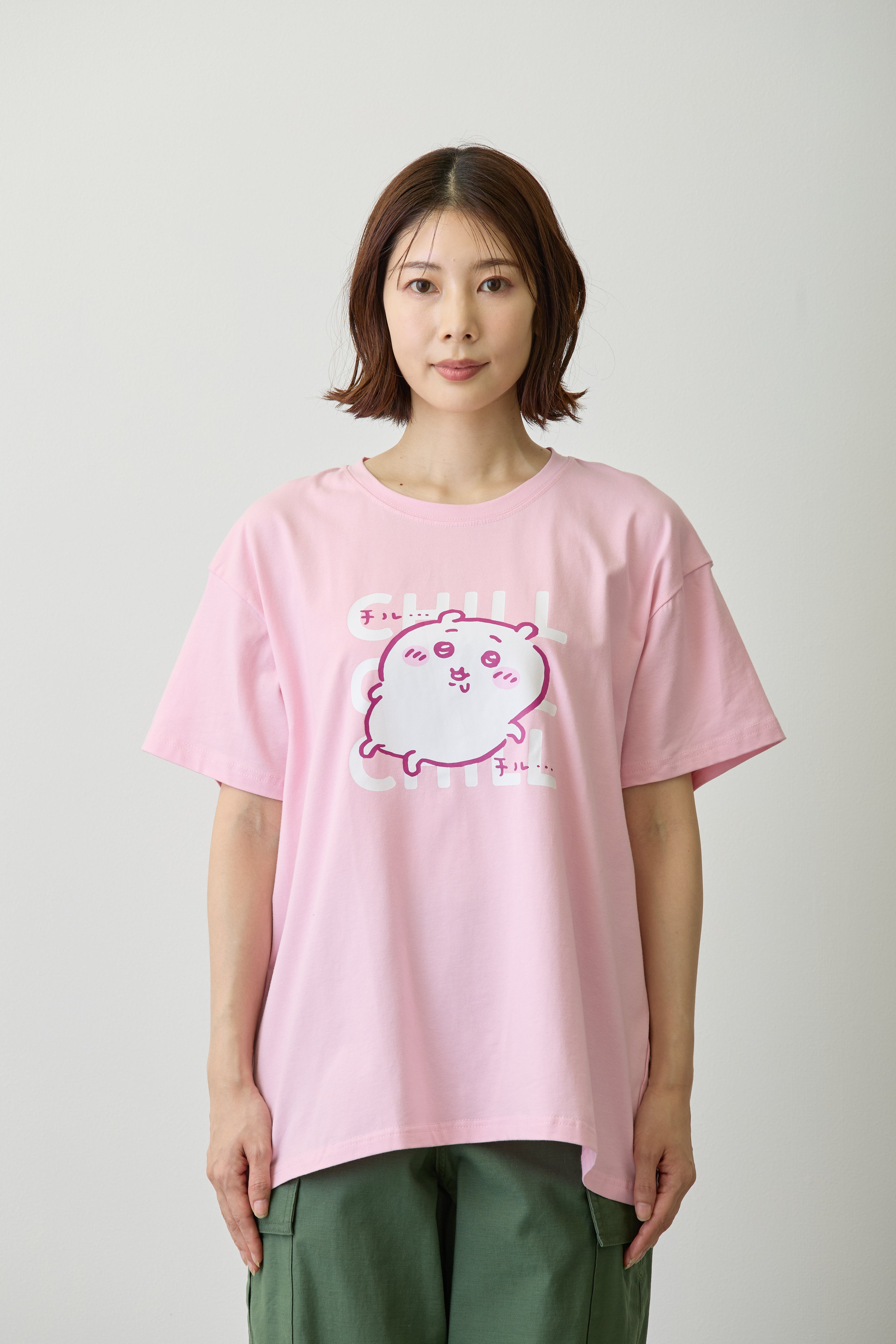 ちいかわ Tシャツ チルチルちいかわ ピンク