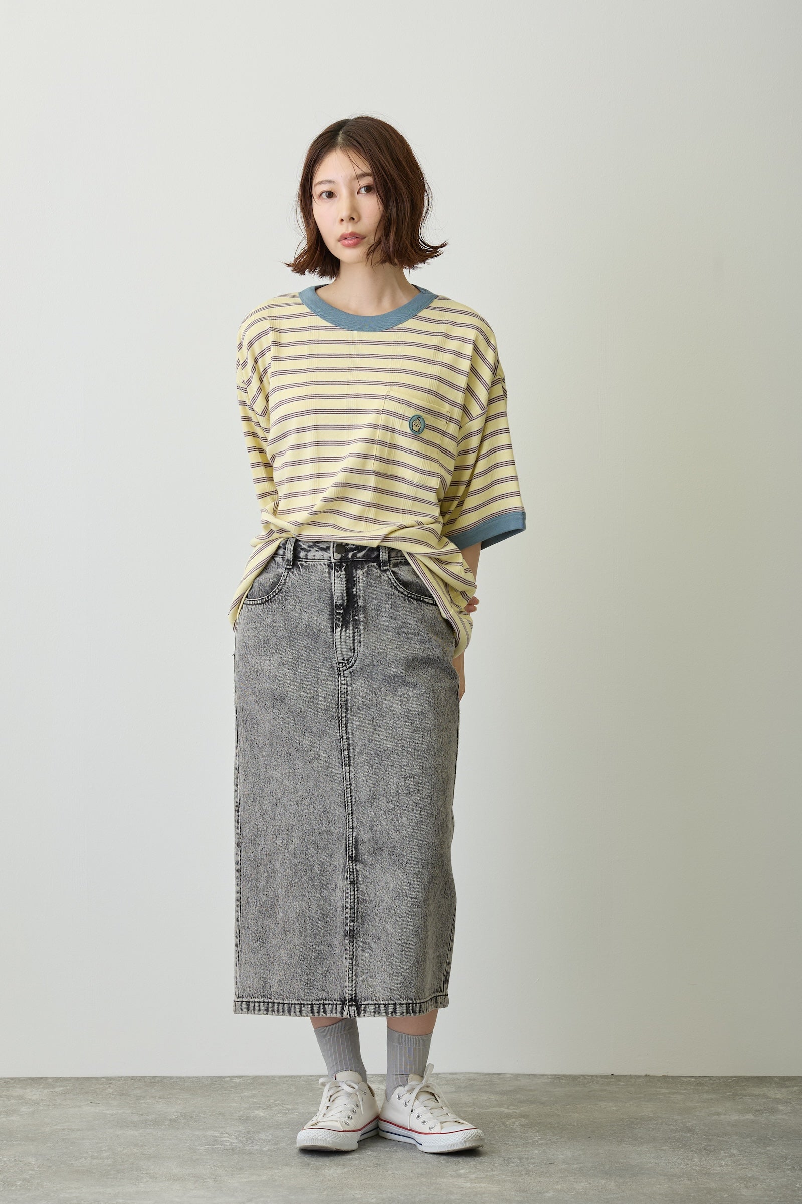 ちいかわ ビッグシルエットポケットTシャツ Robert P.Miller×Talking うさぎ BANANA