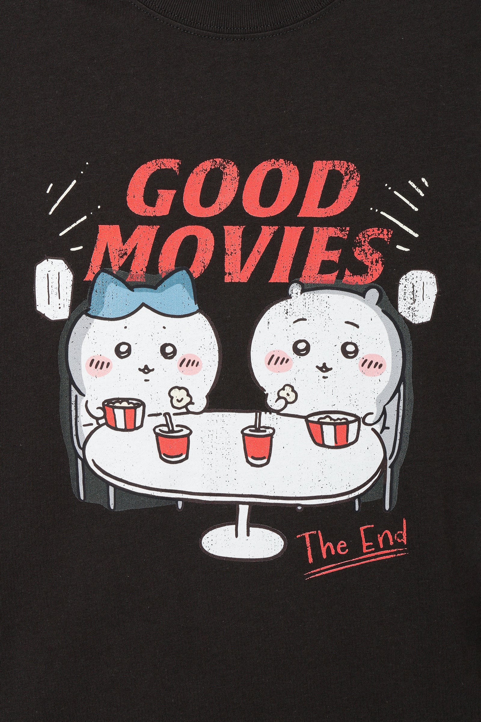 ちいかわ Tシャツ GOOD MOVIES スミ