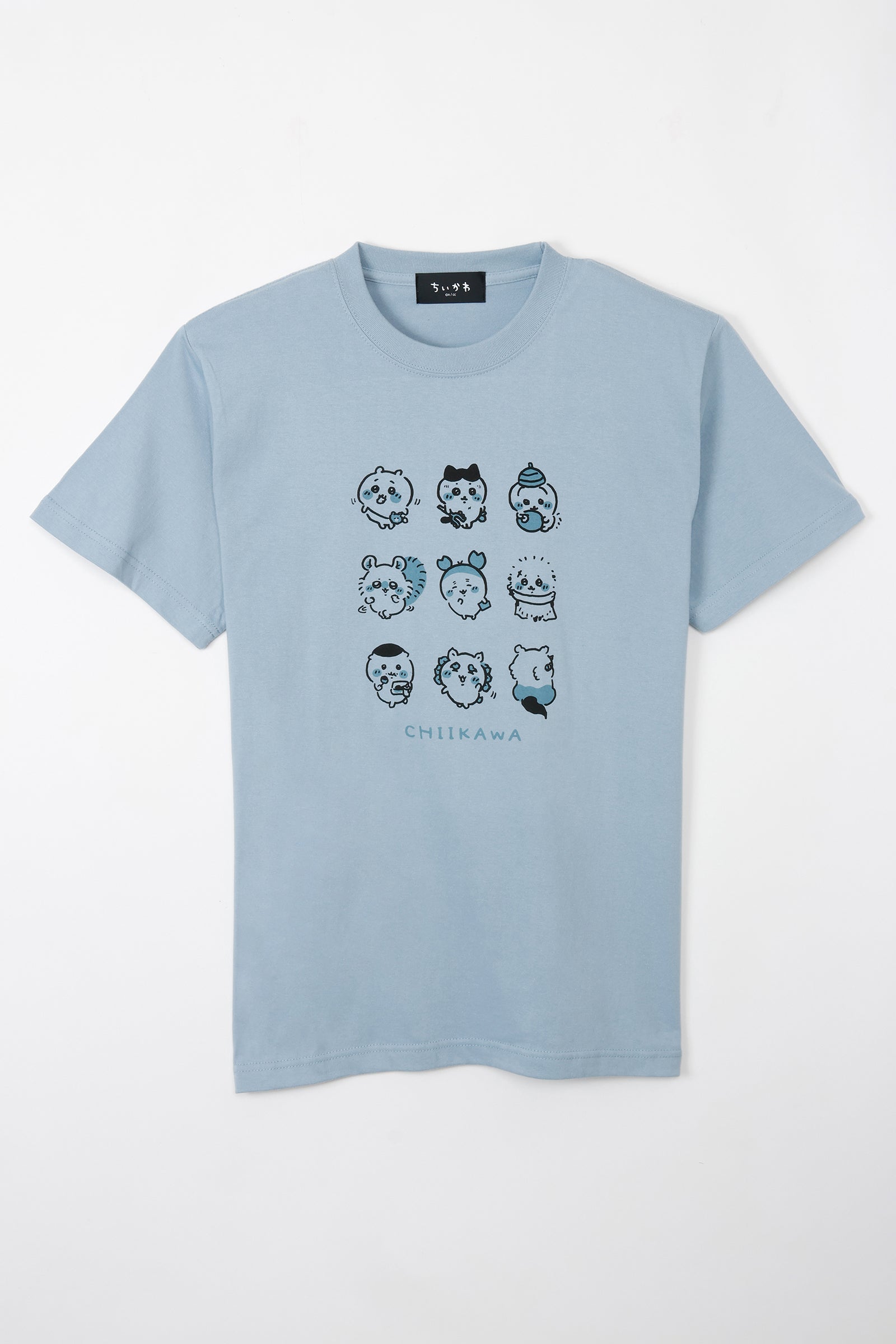 ちいかわ Tシャツ みんな(小) アシッドブルー