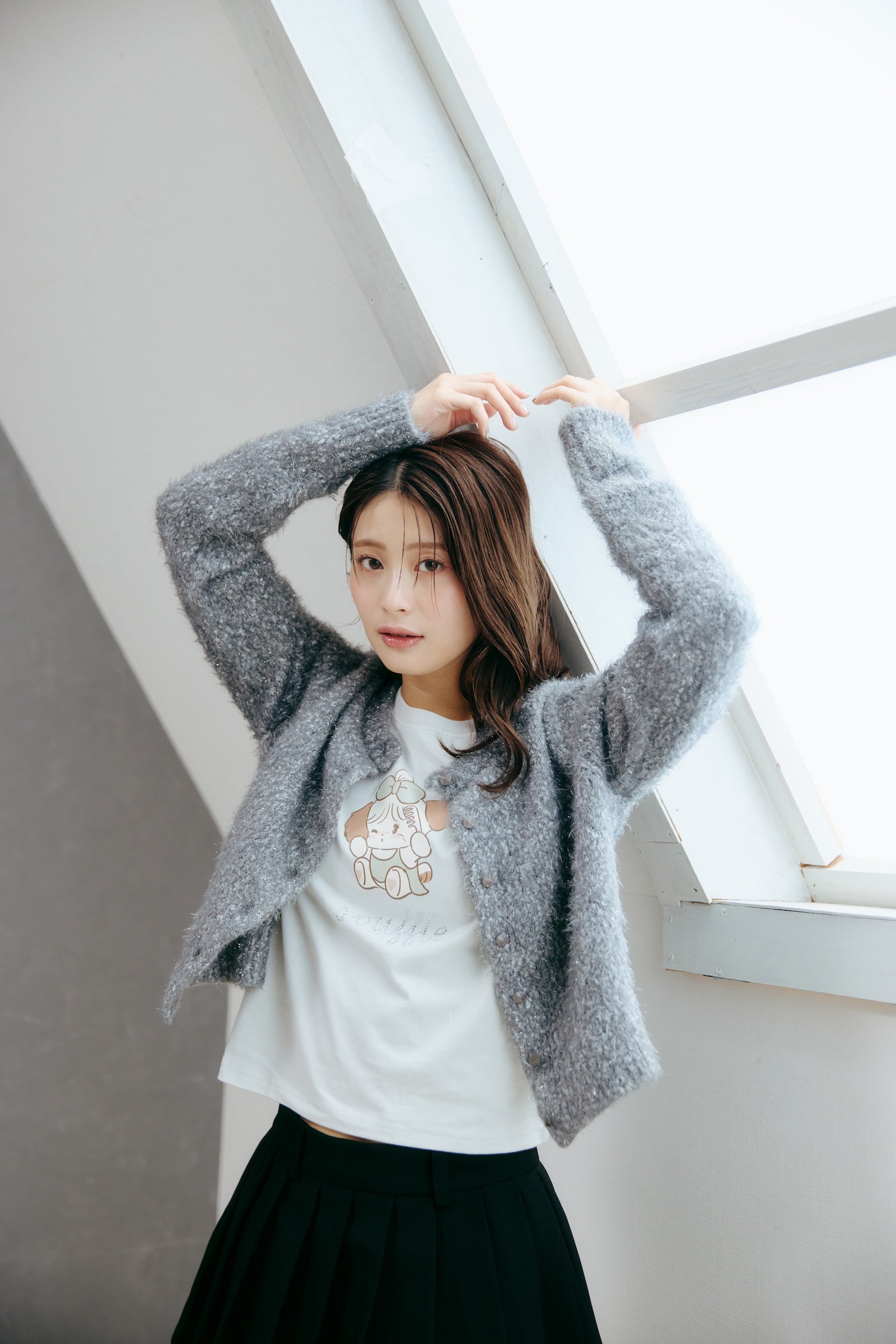 Lil ala mode Tシャツ スフレ ナチュラル