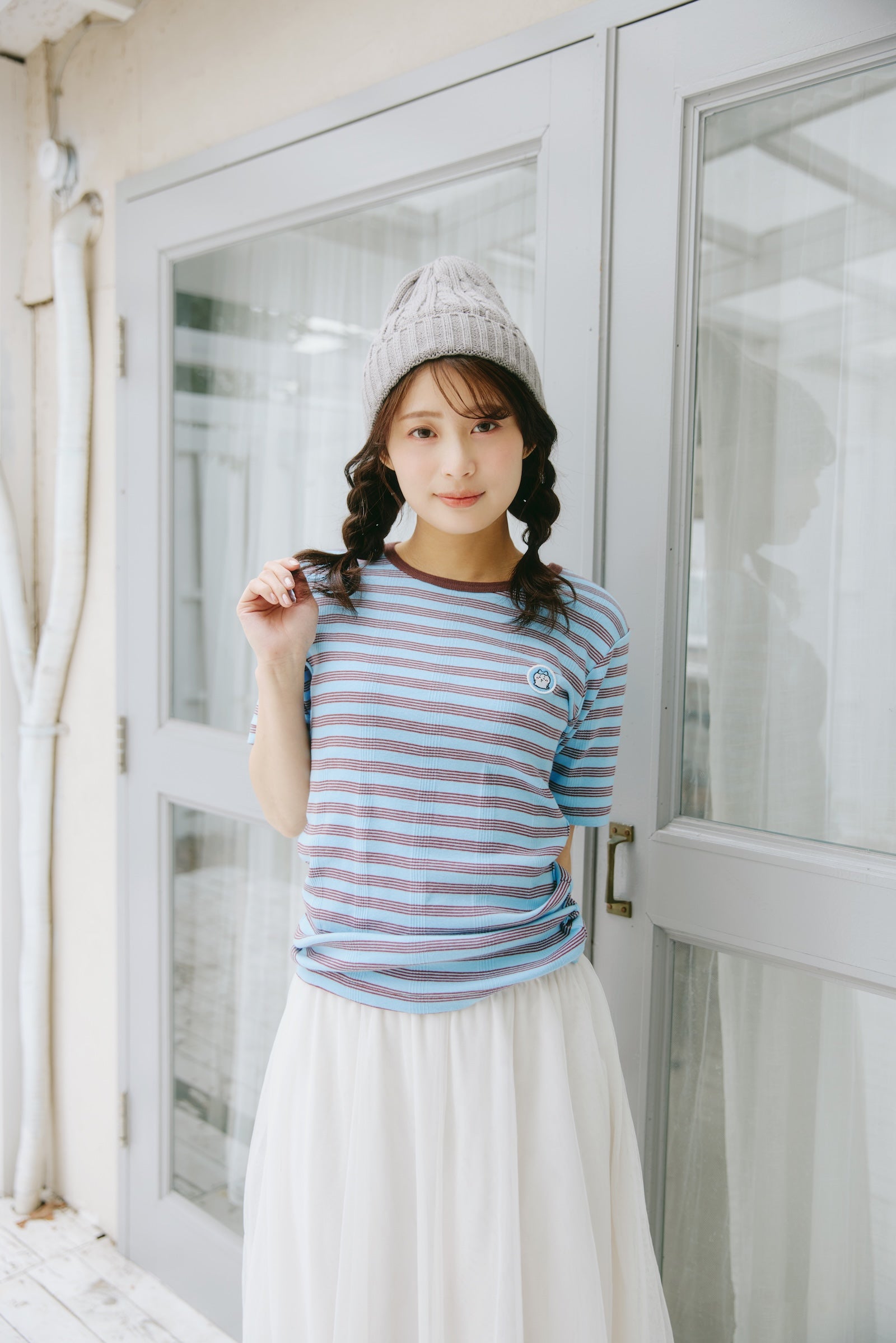 ちいかわ Tシャツ Robert P.Miller×Talking ハチワレ BLUEBERRY