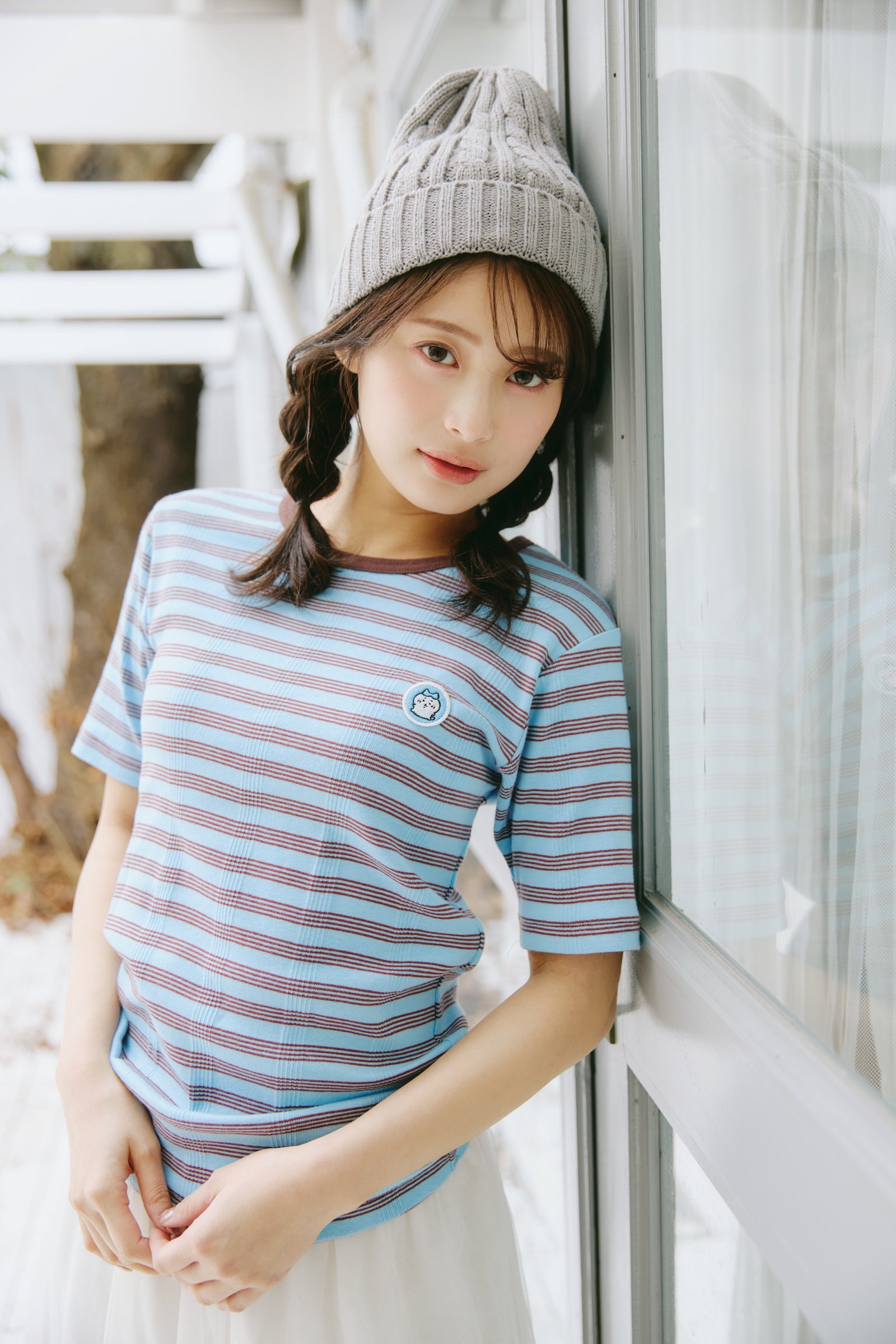 ちいかわ Tシャツ Robert P.Miller×Talking ハチワレ BLUEBERRY