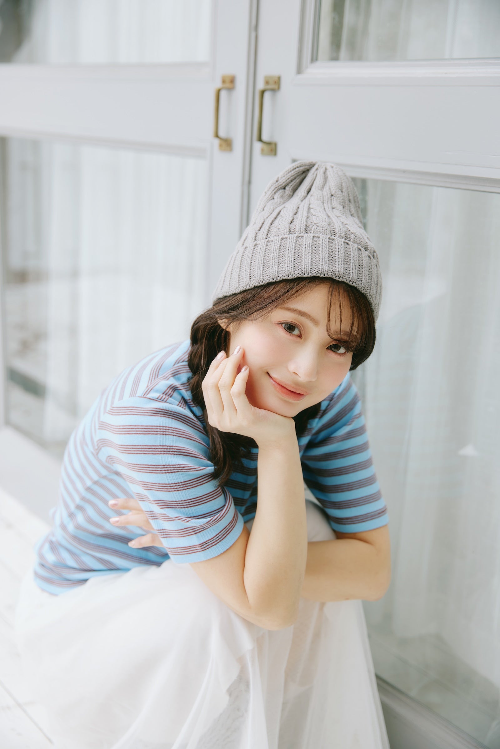 ちいかわ Tシャツ Robert P.Miller×Talking ハチワレ BLUEBERRY